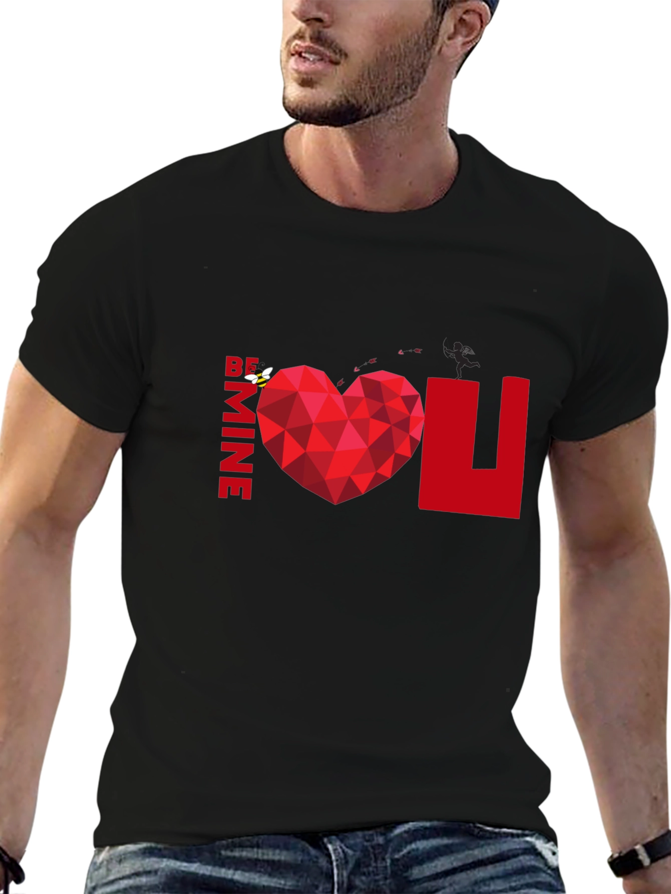 Be Mine Heart Graphic Tee - Valentines Day