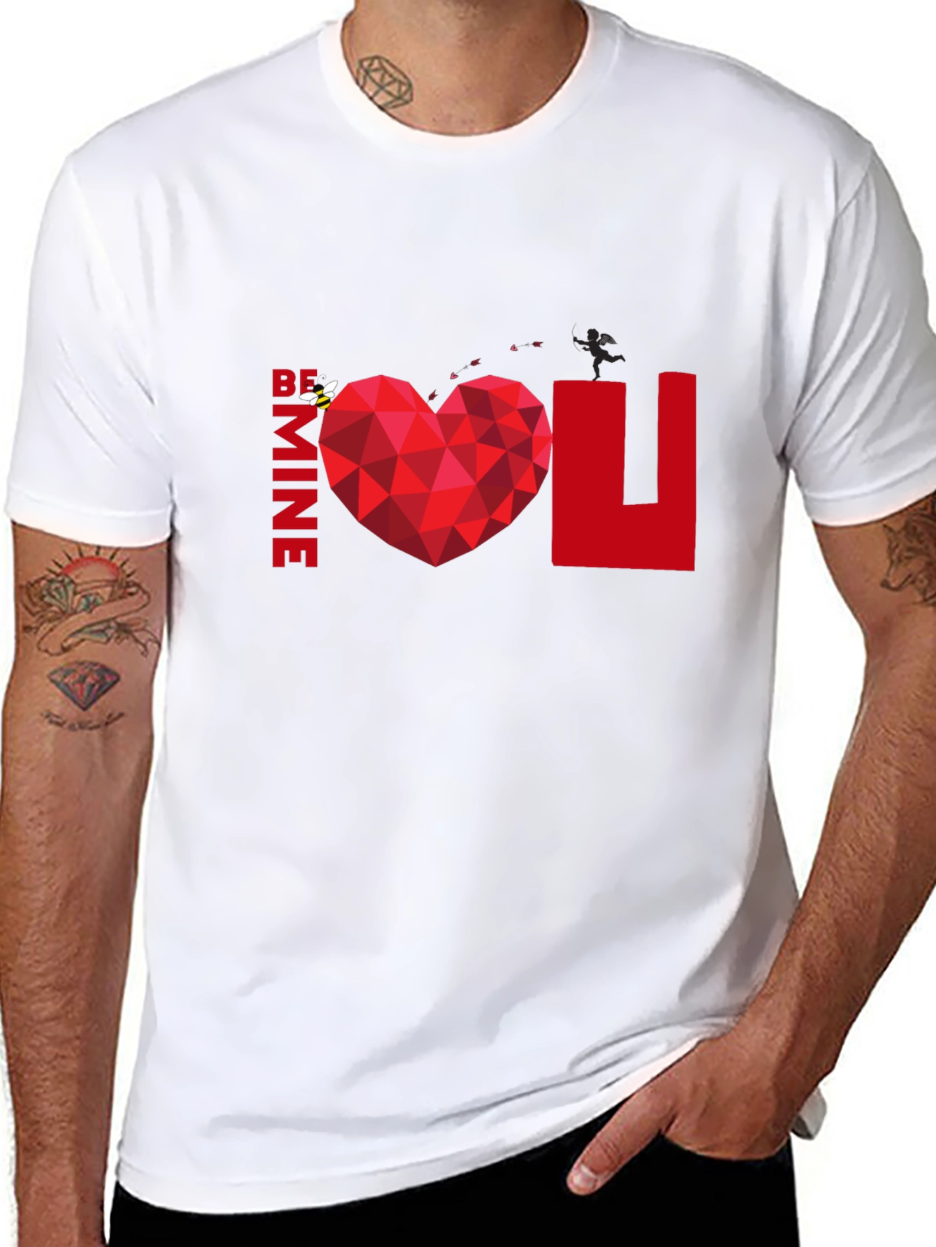 Be Mine Heart Graphic Tee - Valentines Day