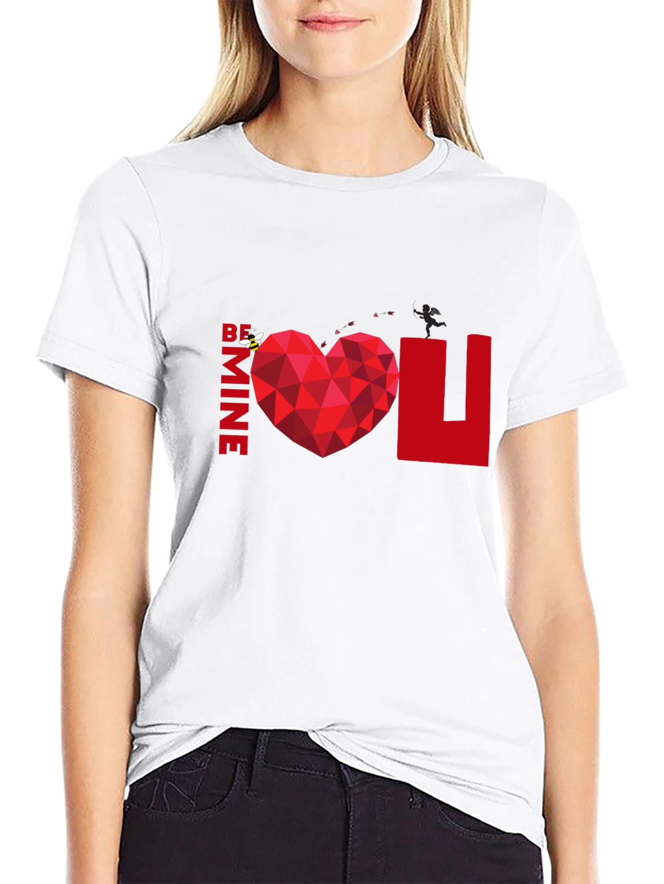Be Mine Heart Graphic Tee - Valentines Day