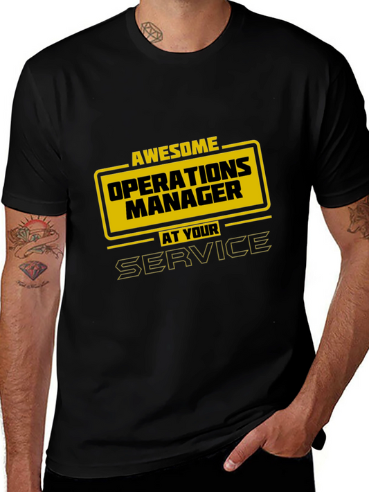 Awesome Operations Manager T-Shirt - At Your Service