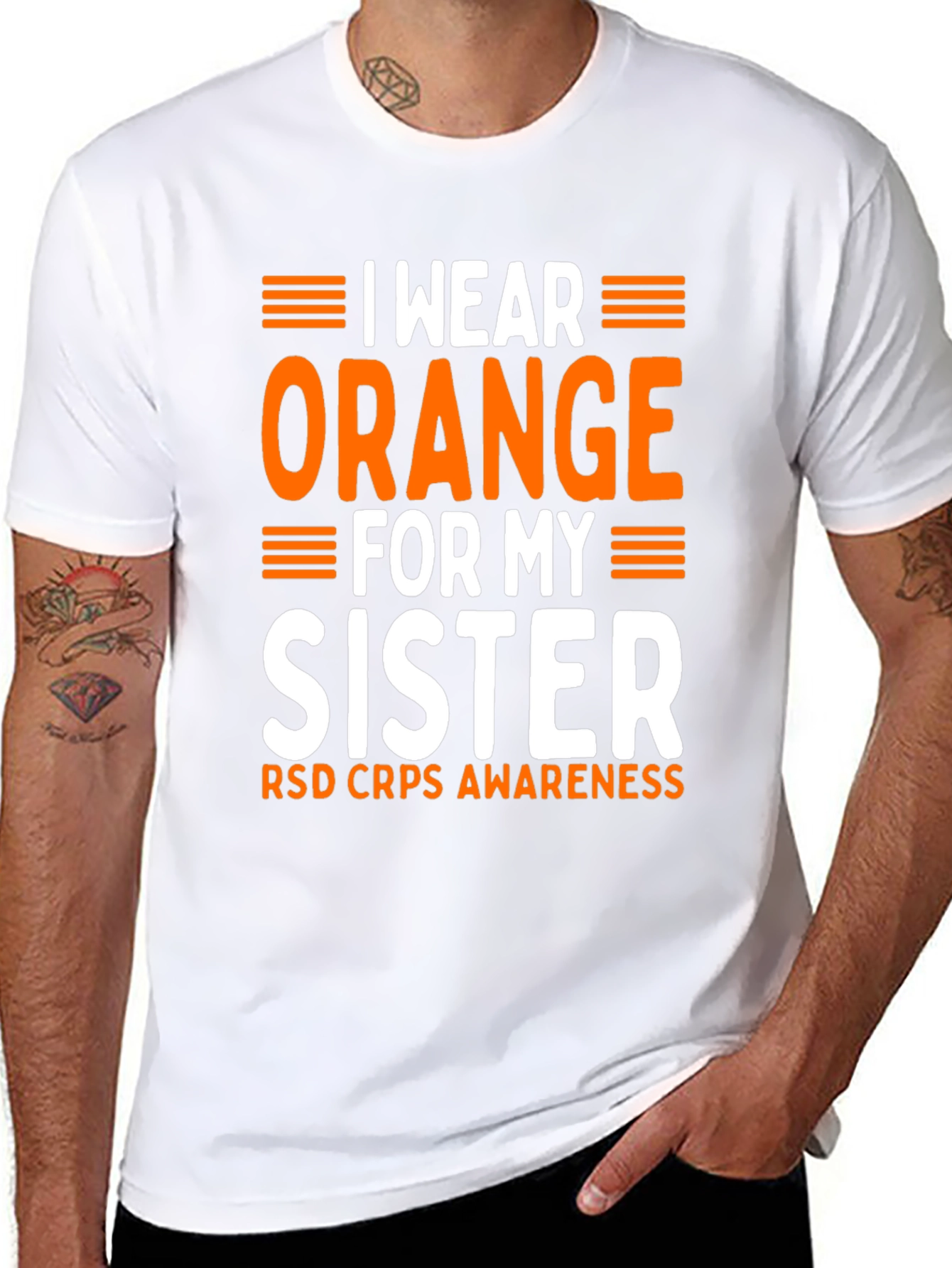 Orange Sister RSD CRPS Awareness T-Shirt