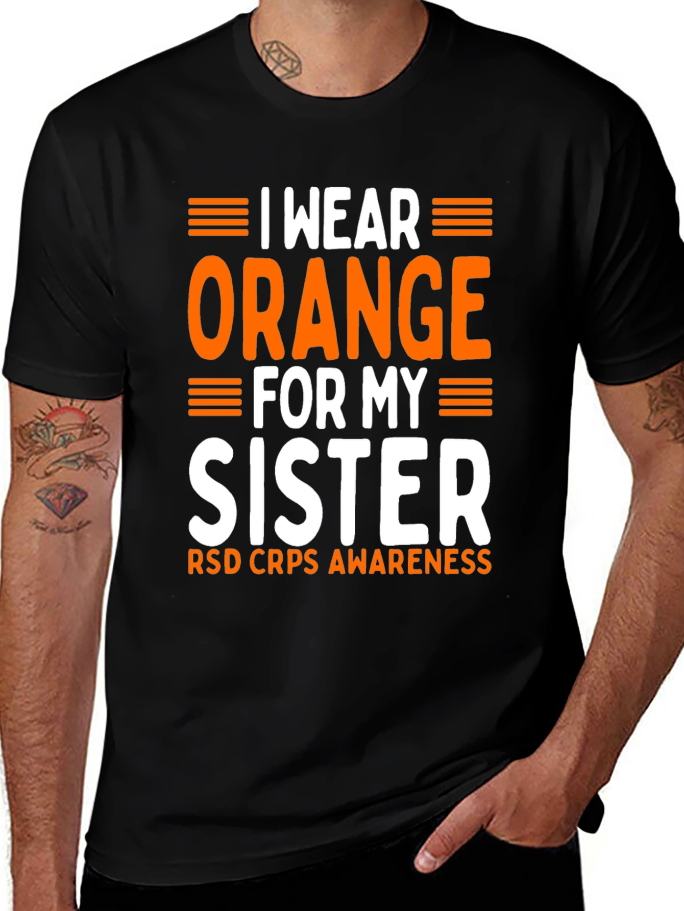 Orange Sister RSD CRPS Awareness T-Shirt