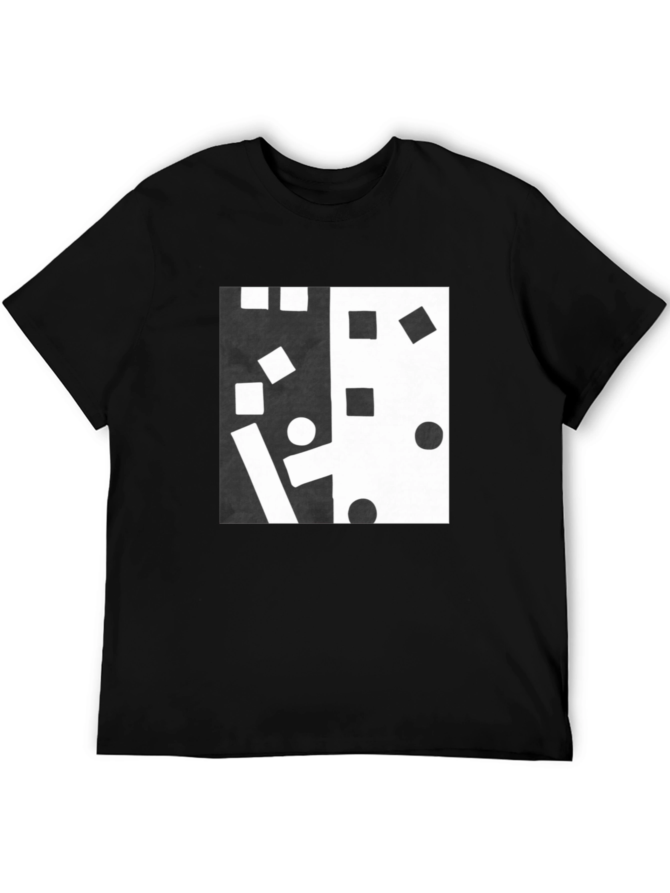 Abstract Black and White Graphic Tee