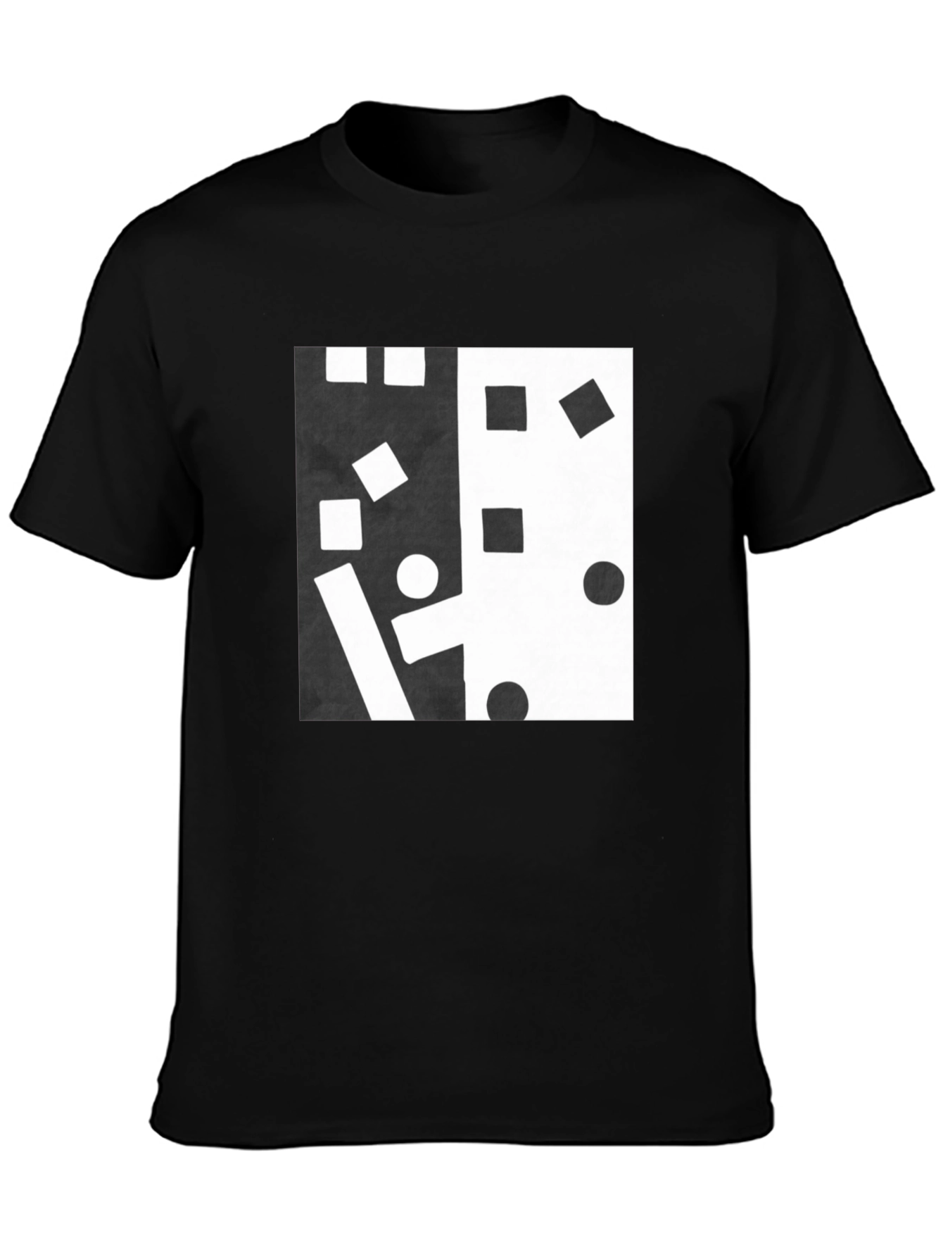 Abstract Black and White Graphic Tee