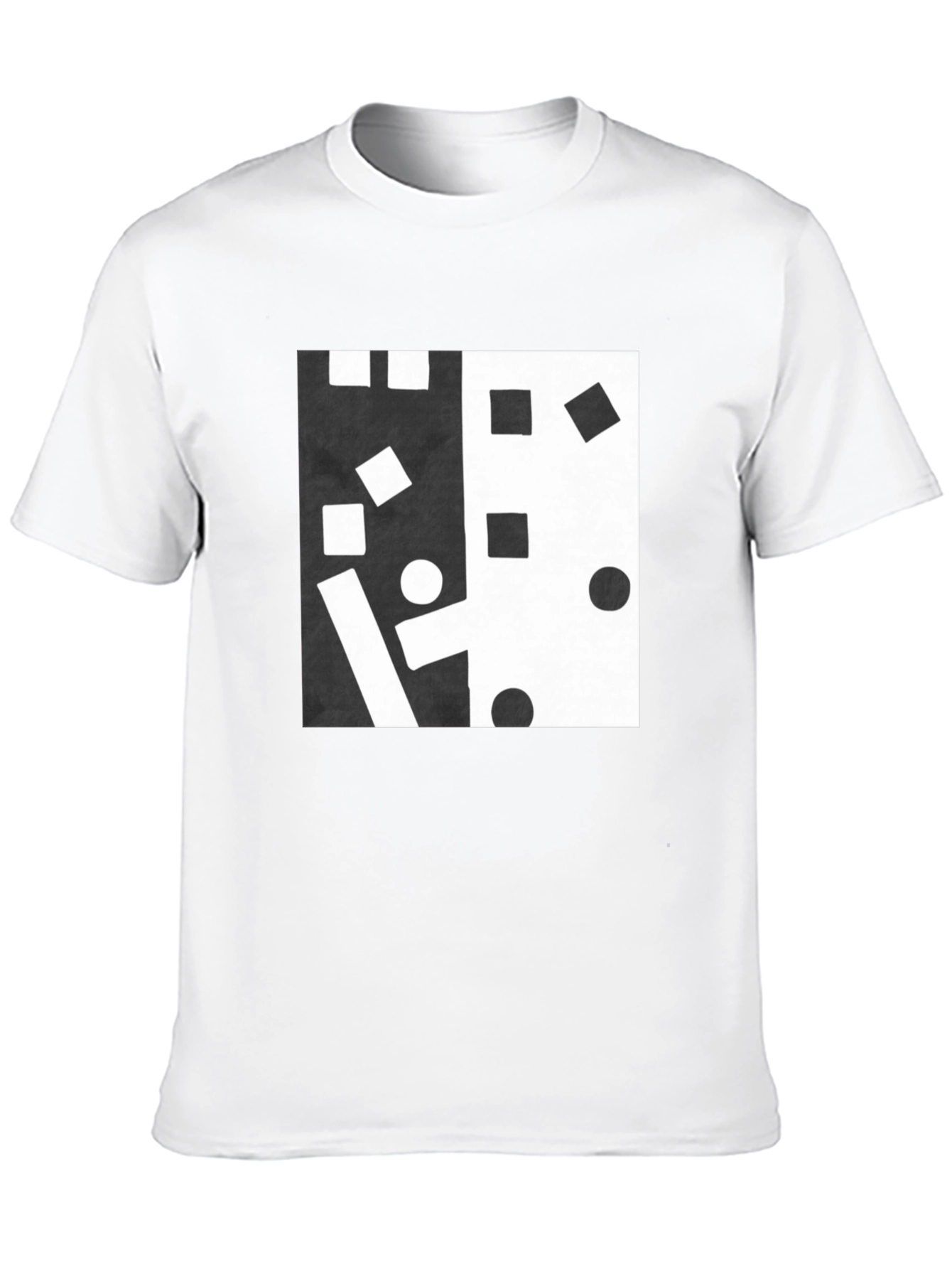 Abstract Black and White Graphic Tee