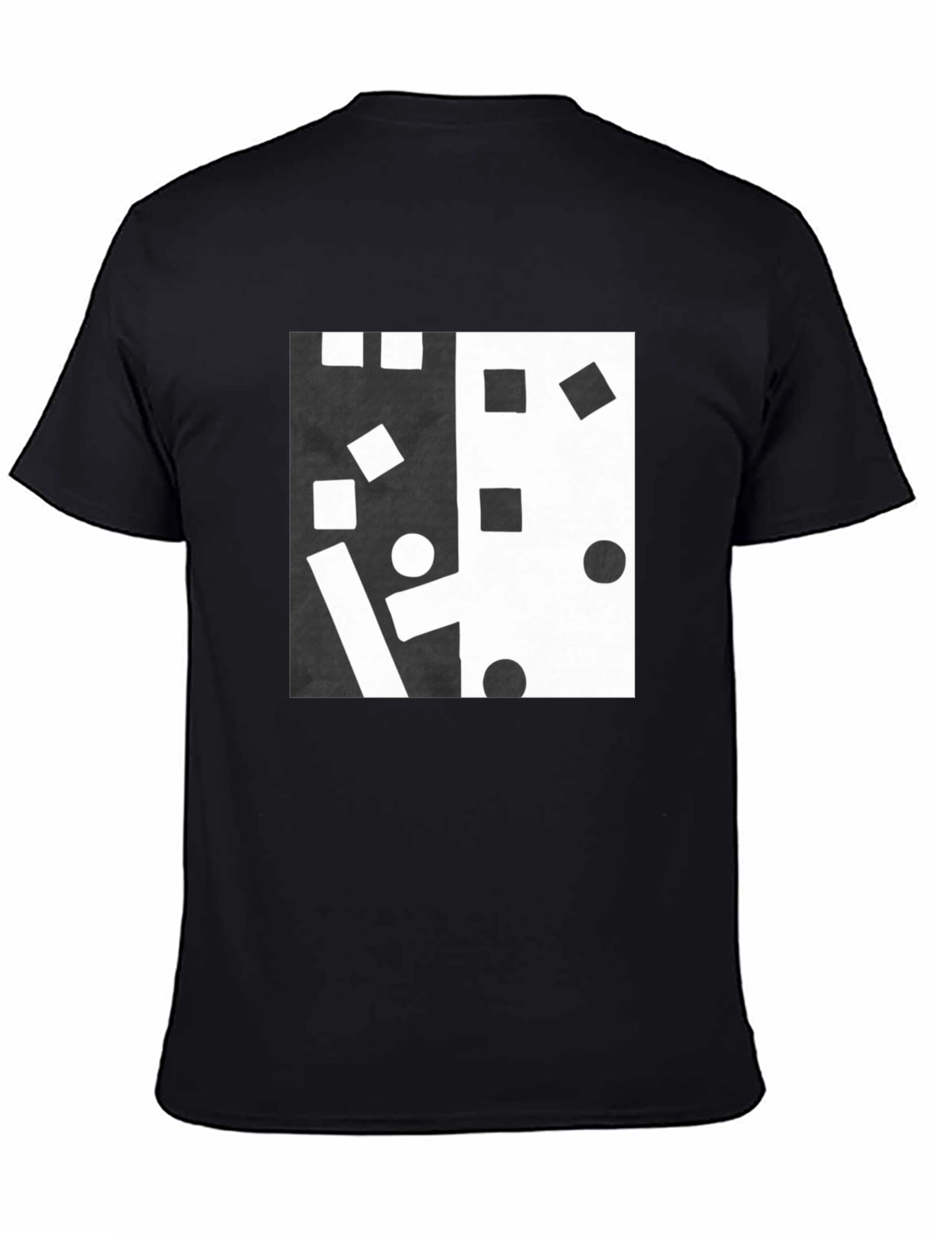 Abstract Black and White Graphic Tee