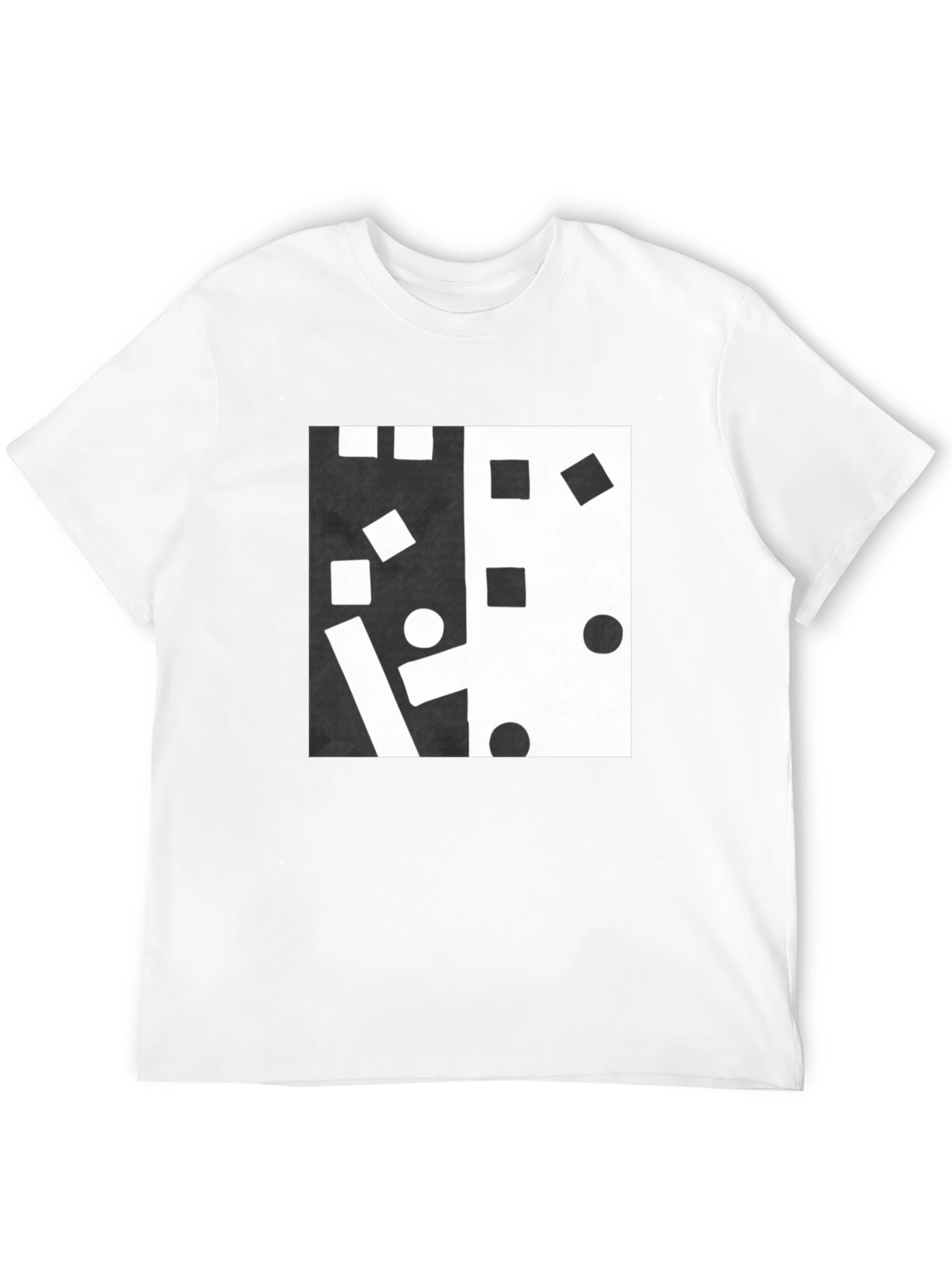 Abstract Black and White Graphic Tee