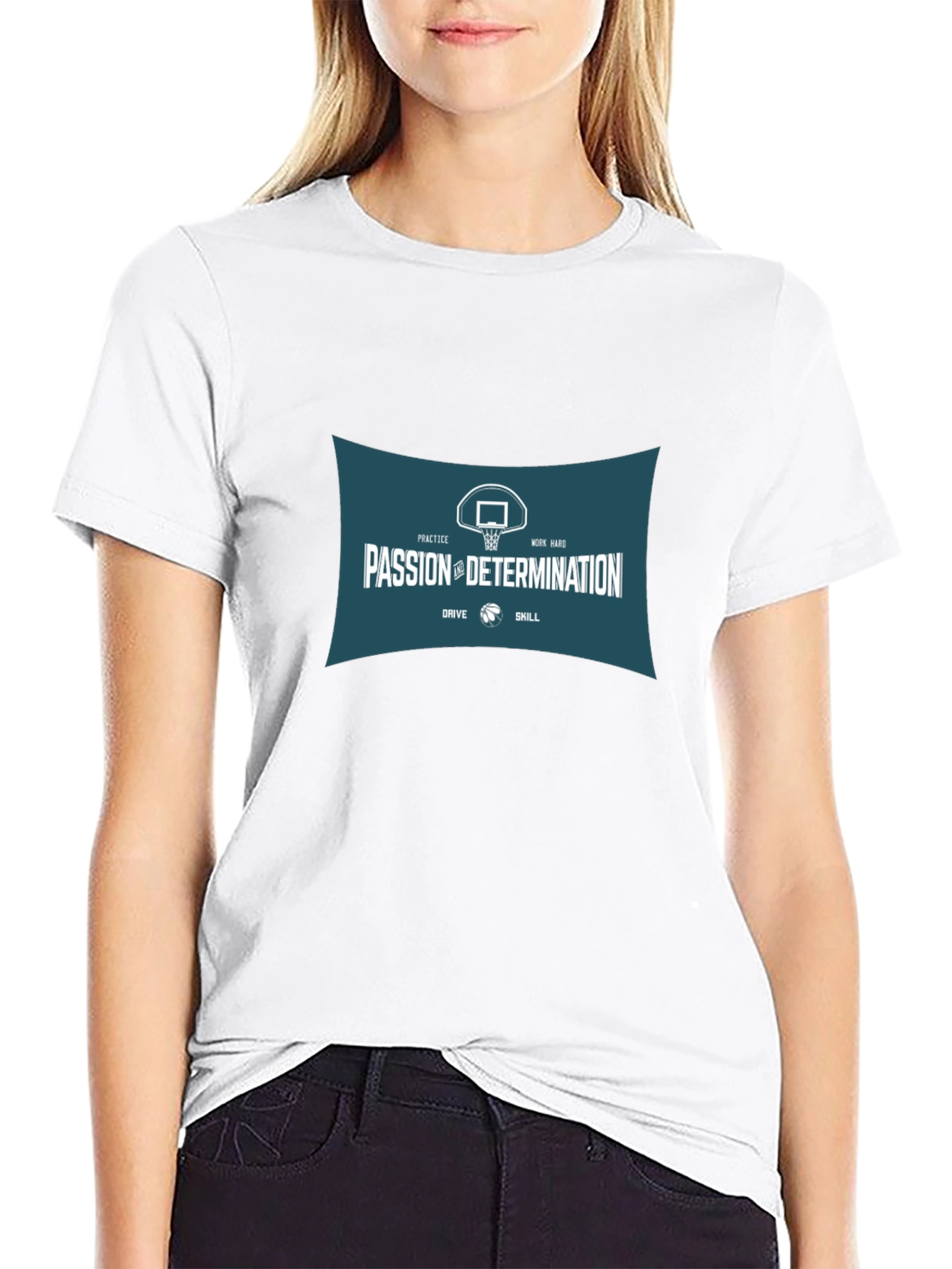 Passion & Determination Basketball Graphic Tee