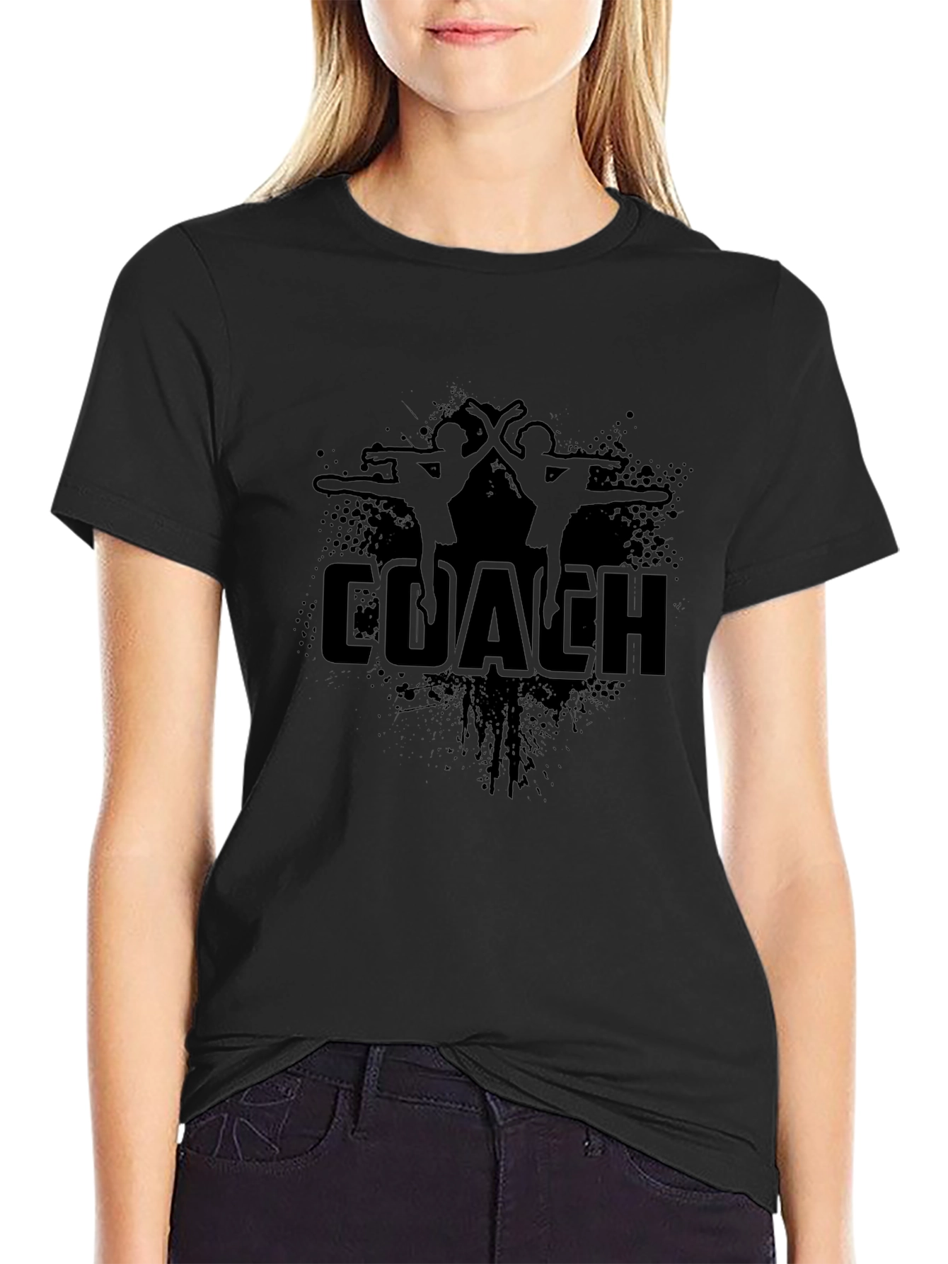 Coach Gymnastics Black T-Shirt