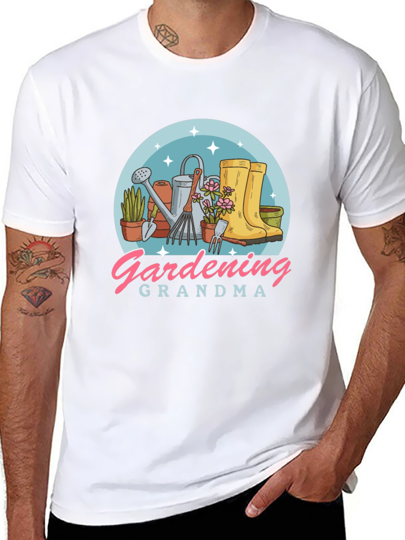 Gardening Grandma Graphic T-Shirt