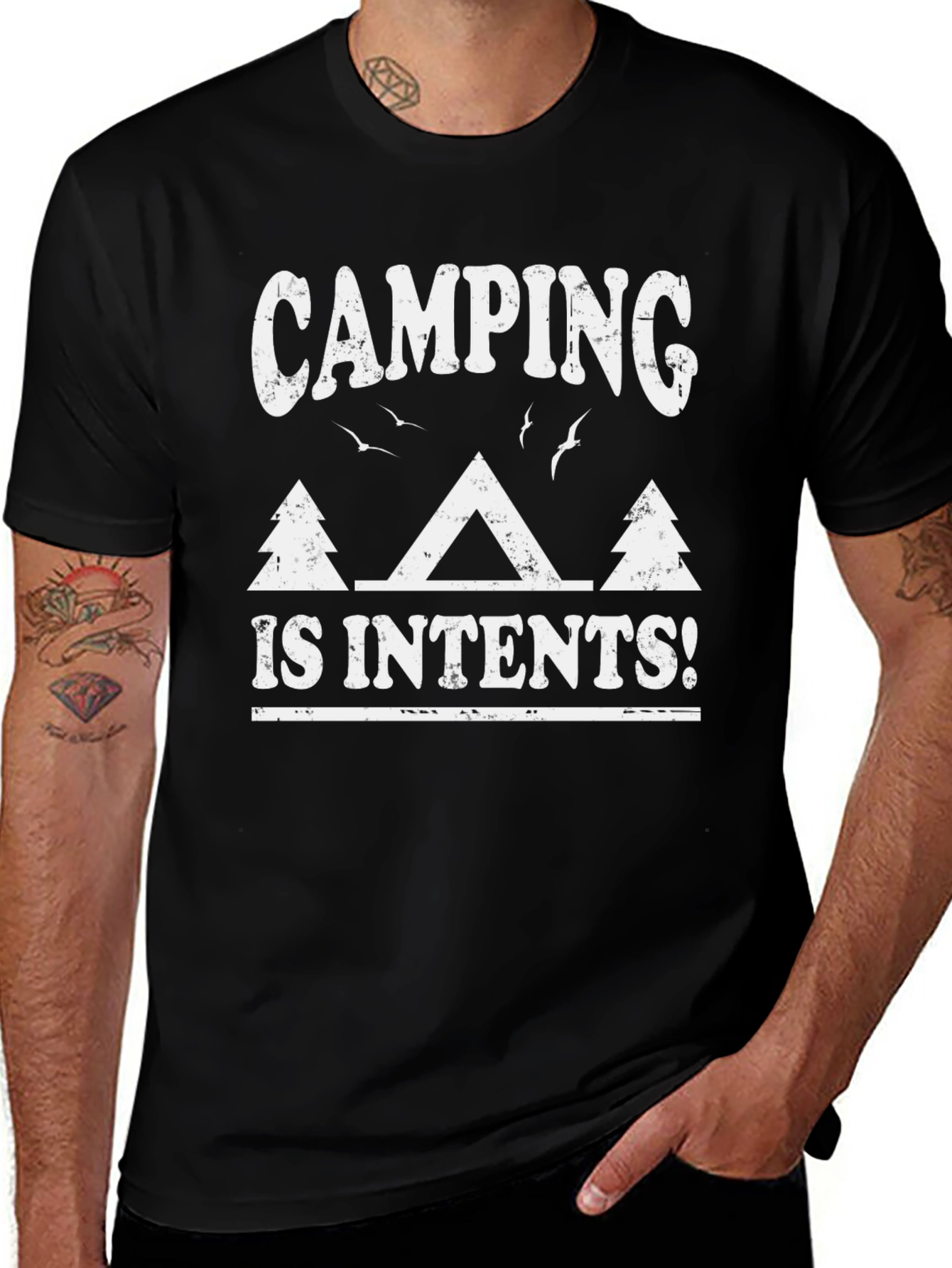 Camping is Intents! Graphic Tee