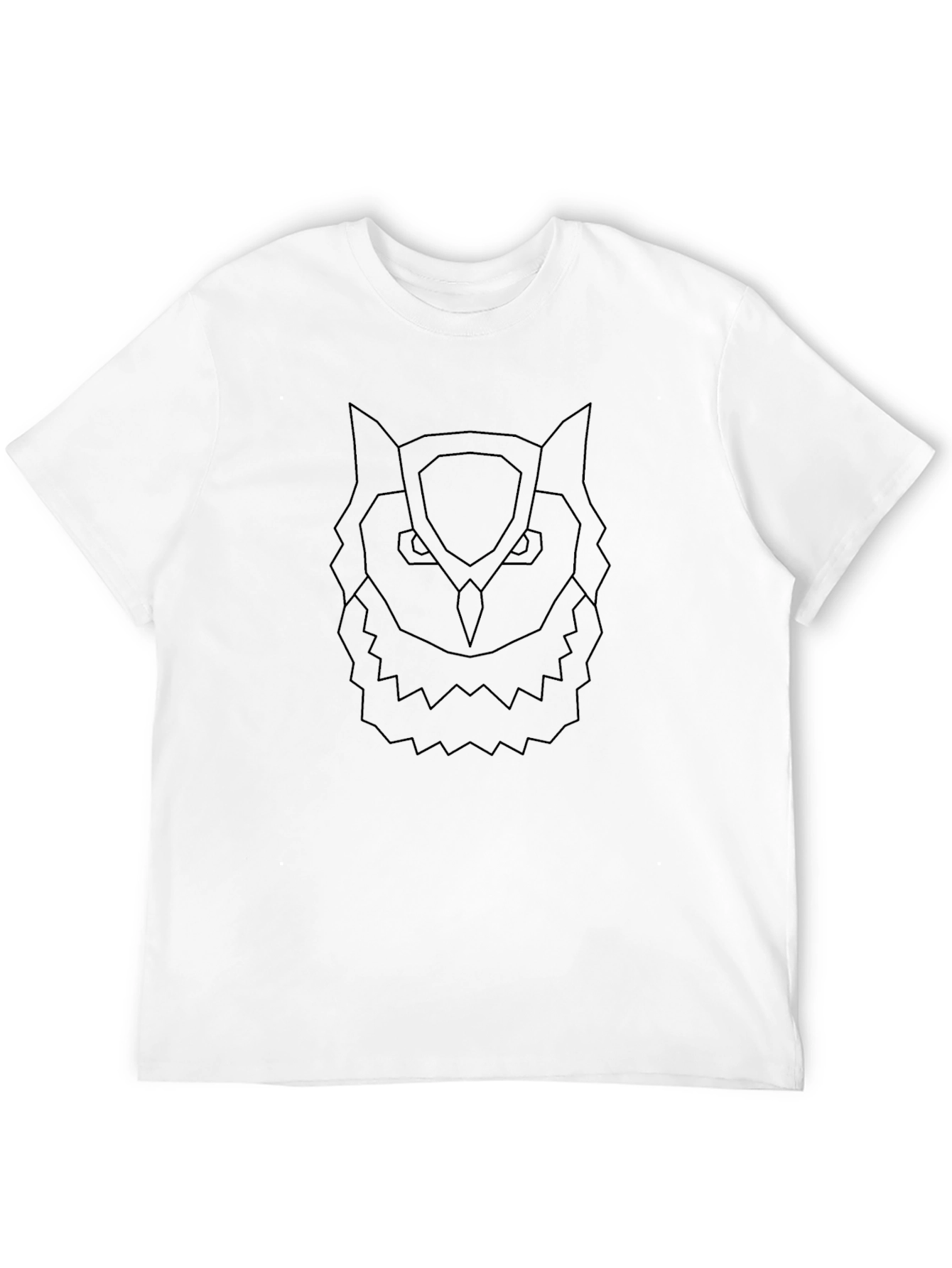 Geometric Owl T-Shirt - Cool Minimalist Design