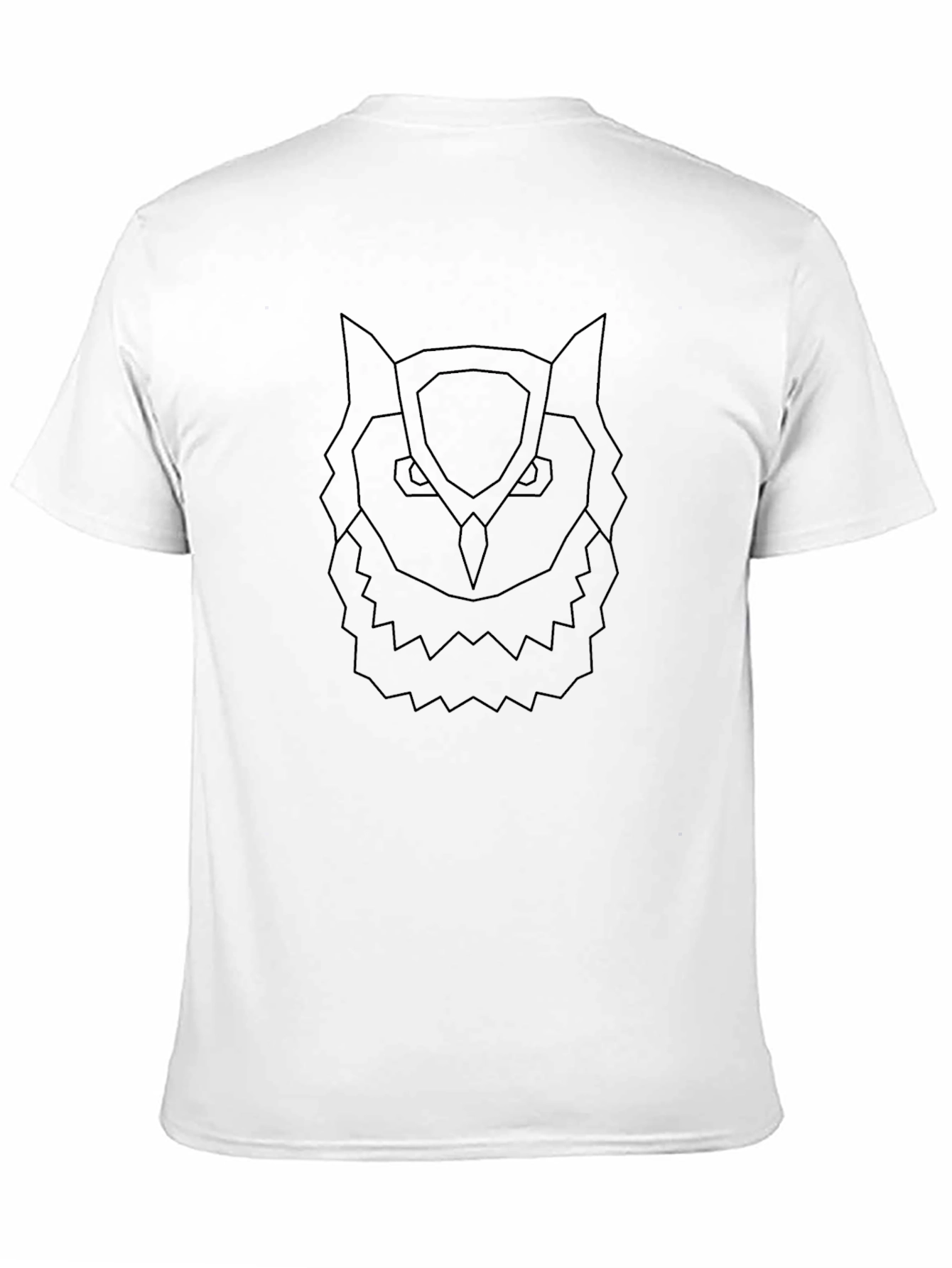 Geometric Owl T-Shirt - Cool Minimalist Design
