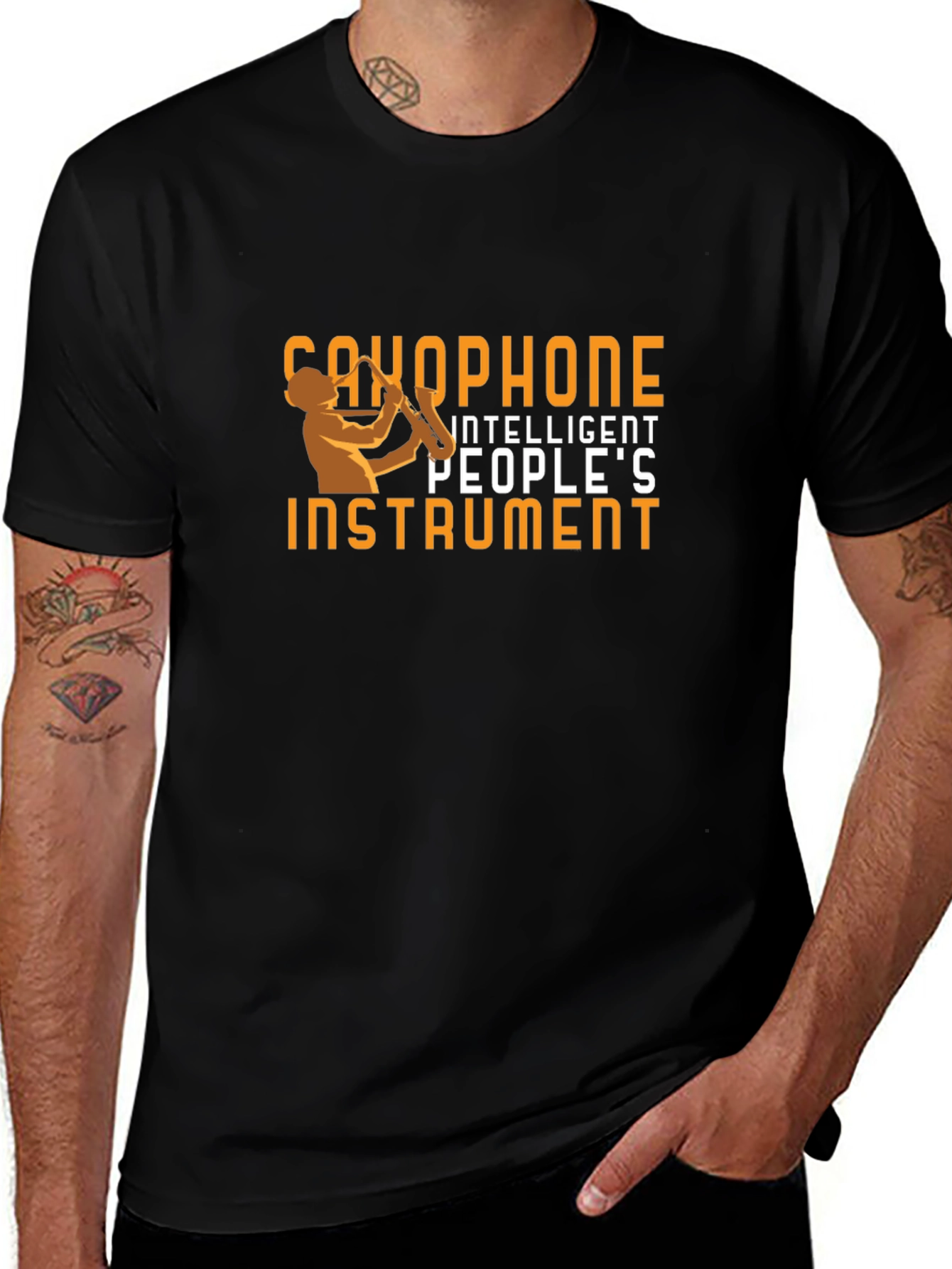 Saxophone Player T-Shirt - Intelligent Peoples Instrument