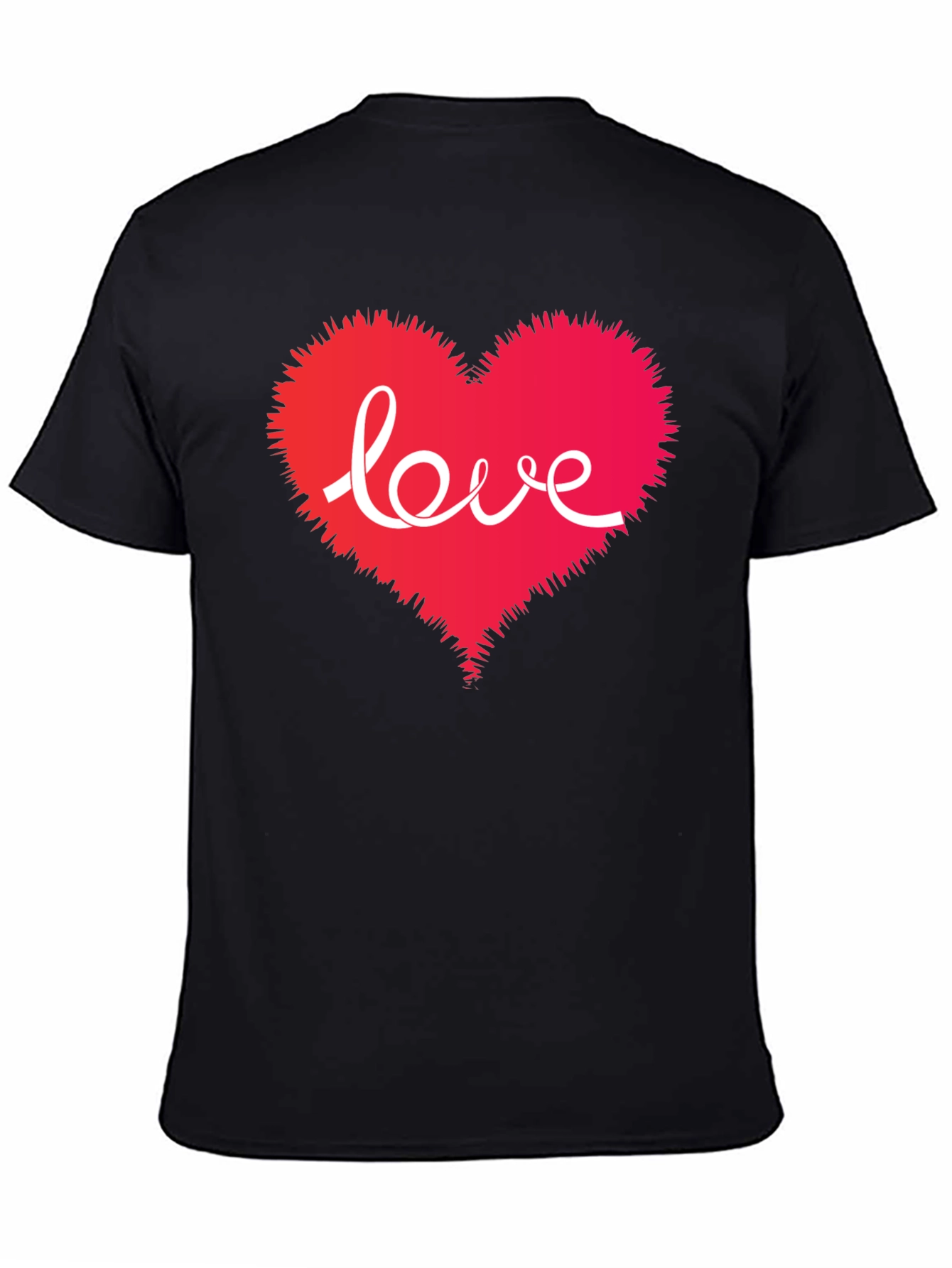 Love Heart Graphic T-Shirt - Romantic Style