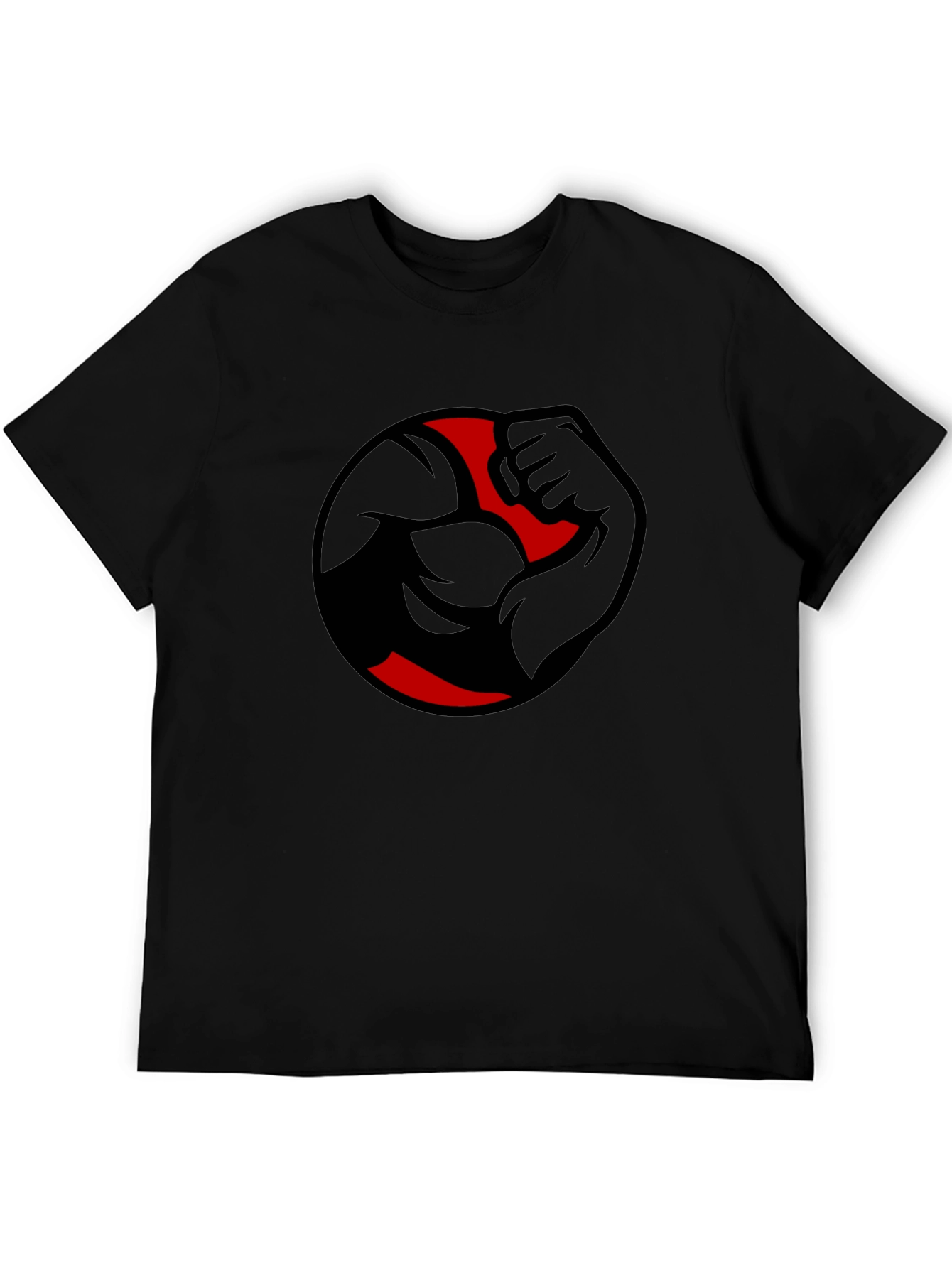 Mens Black Graphic Tee - Strong Arm Design