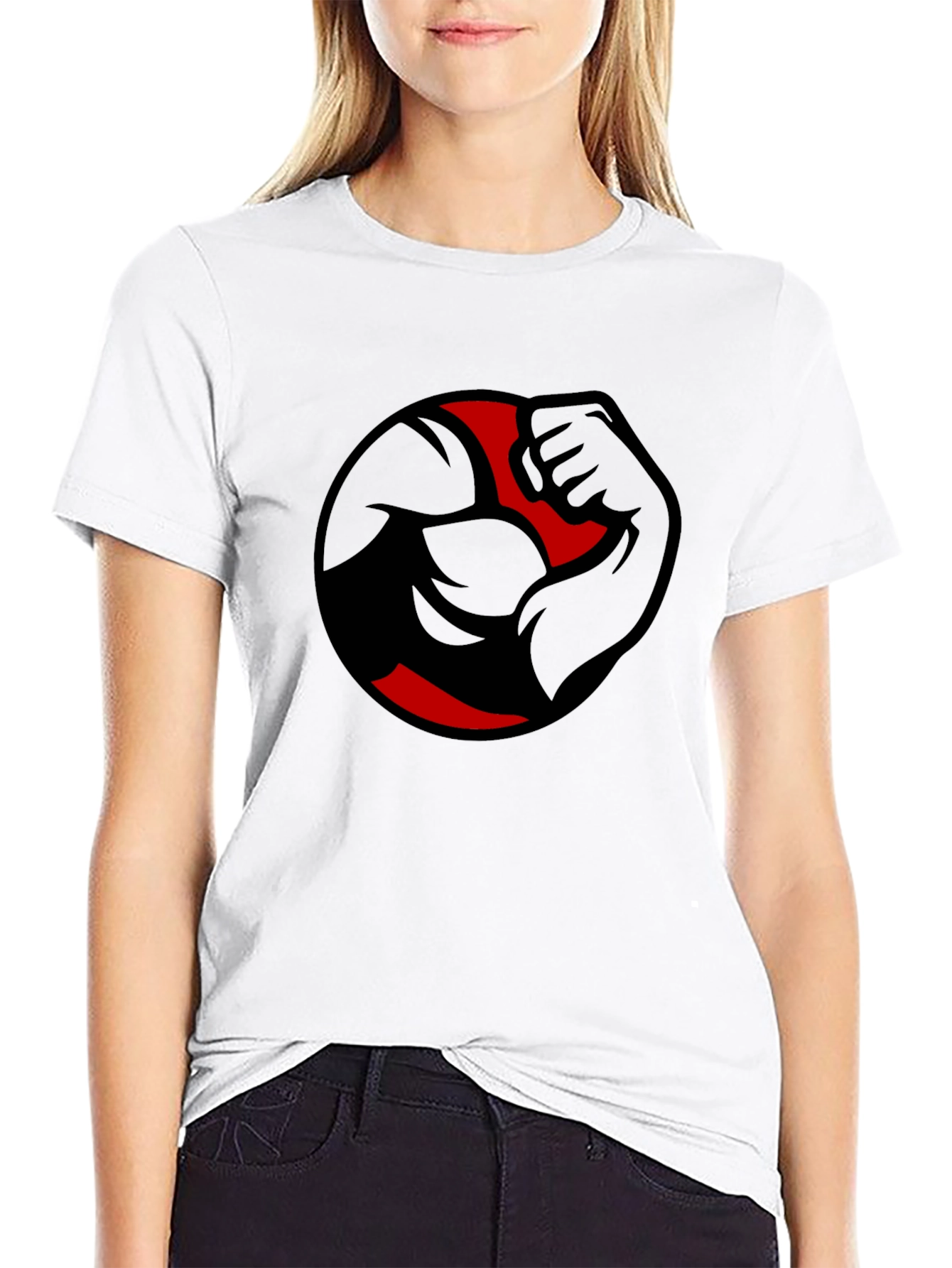 Mens Black Graphic Tee - Strong Arm Design