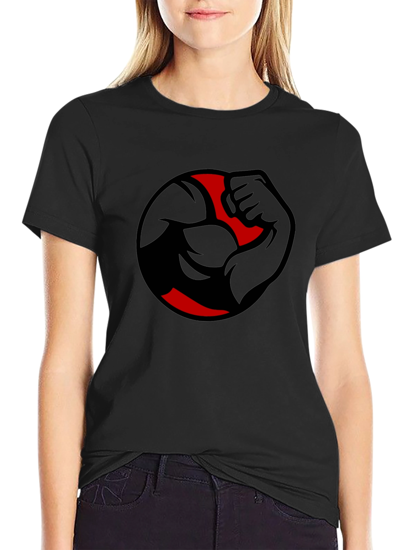 Mens Black Graphic Tee - Strong Arm Design