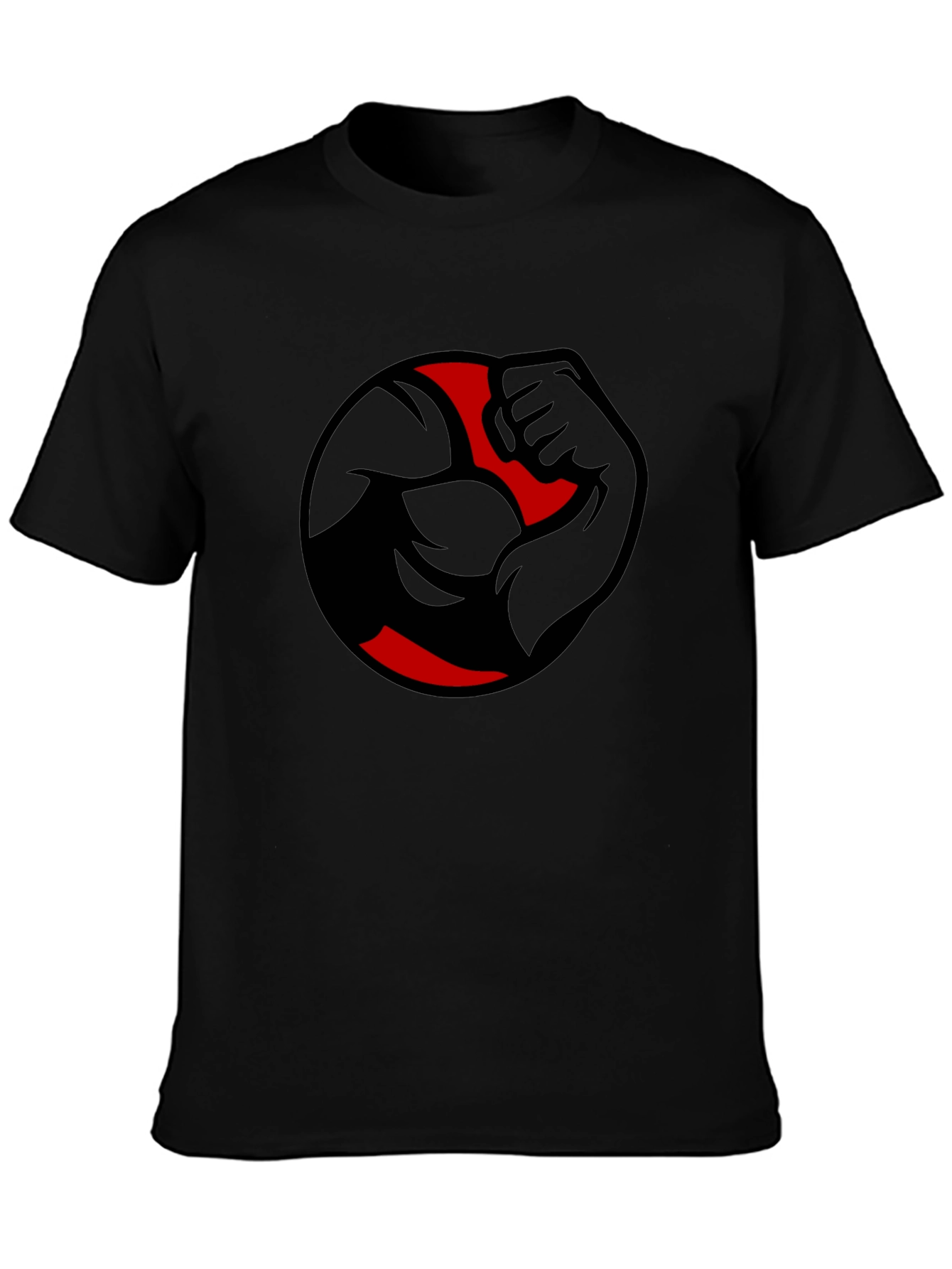 Mens Black Graphic Tee - Strong Arm Design