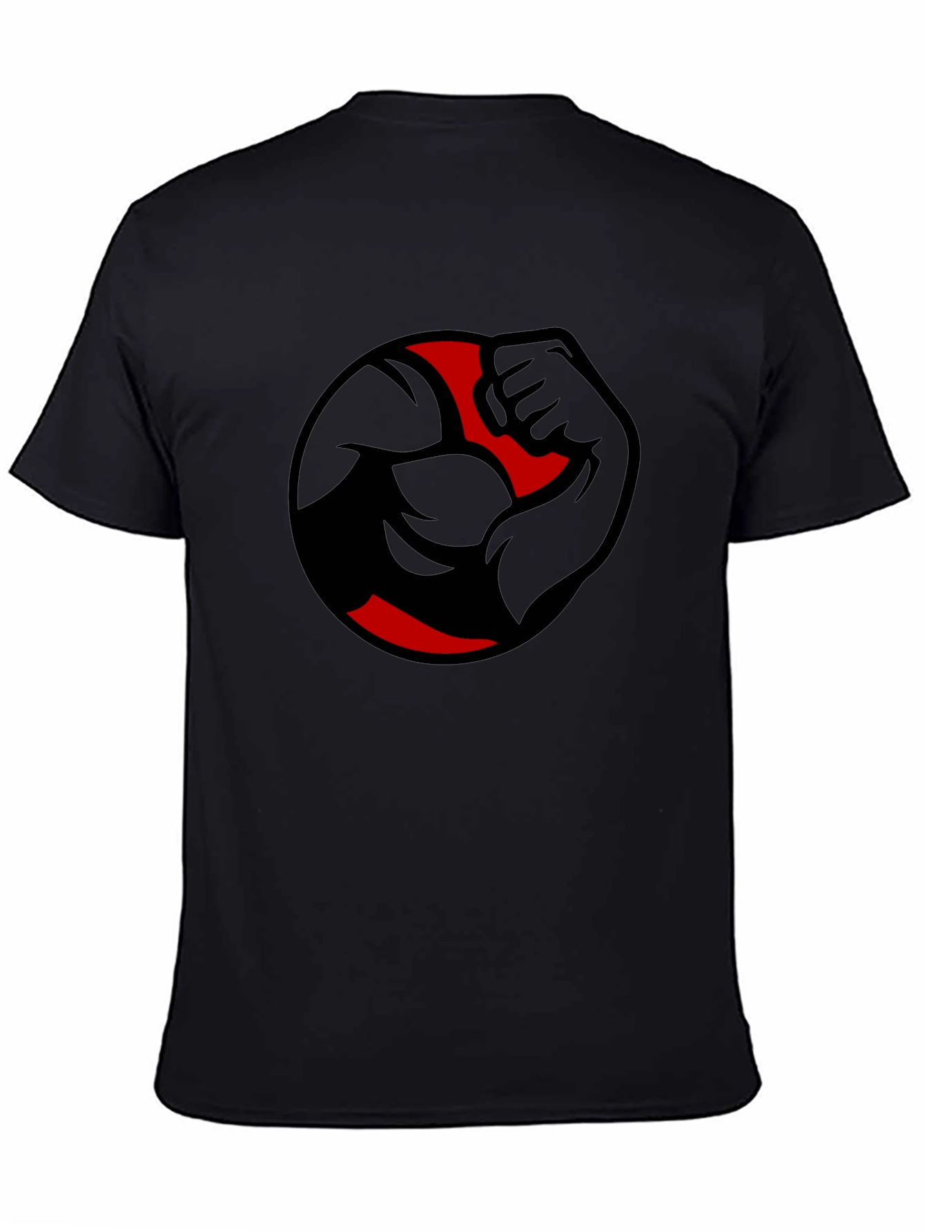 Mens Black Graphic Tee - Strong Arm Design