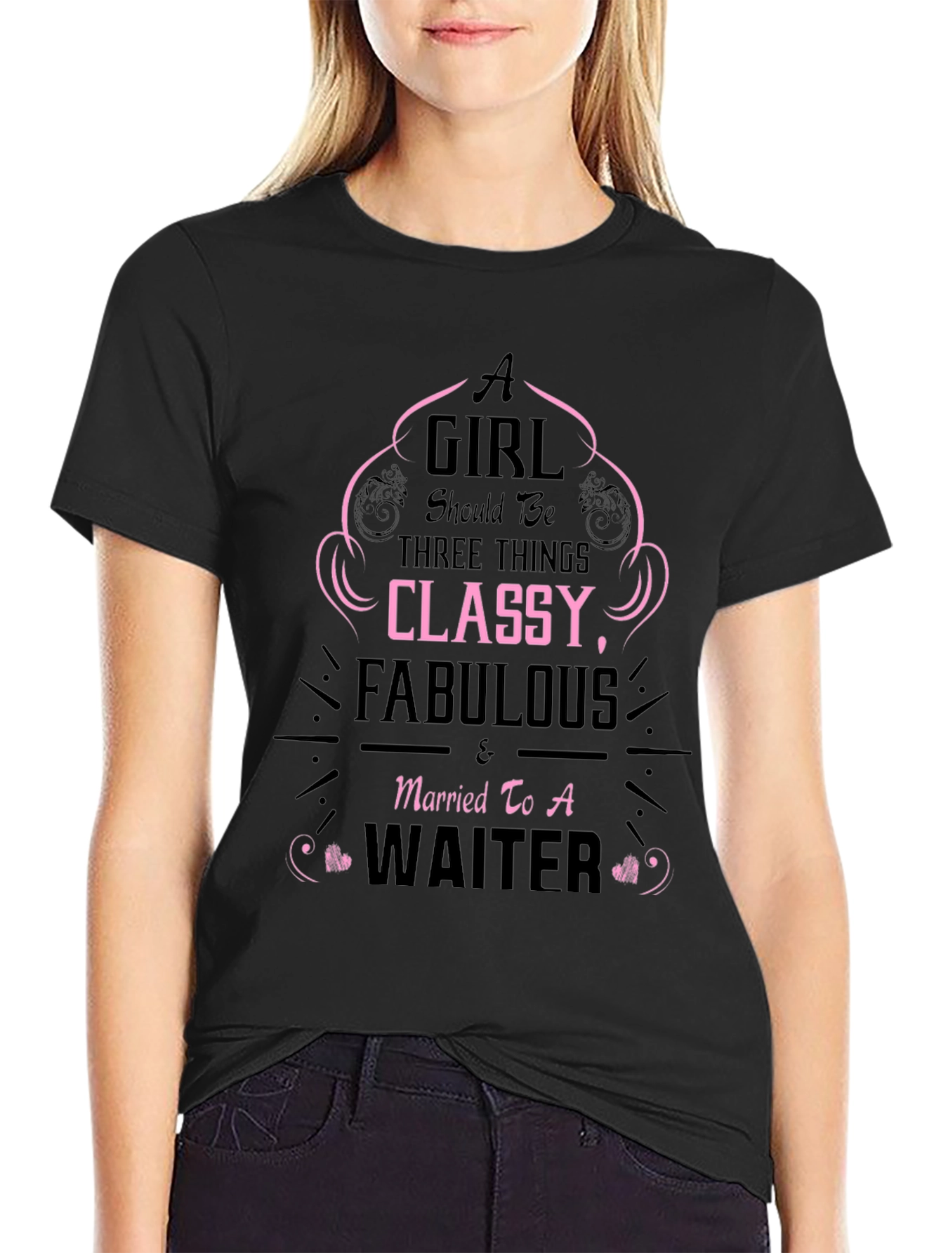 Classy Waiter Wife T-Shirt