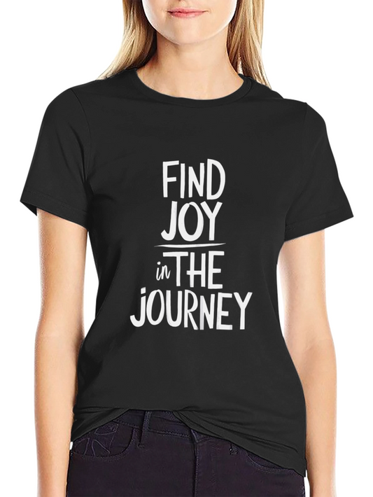 Find Joy in the Journey Black Graphic Tee
