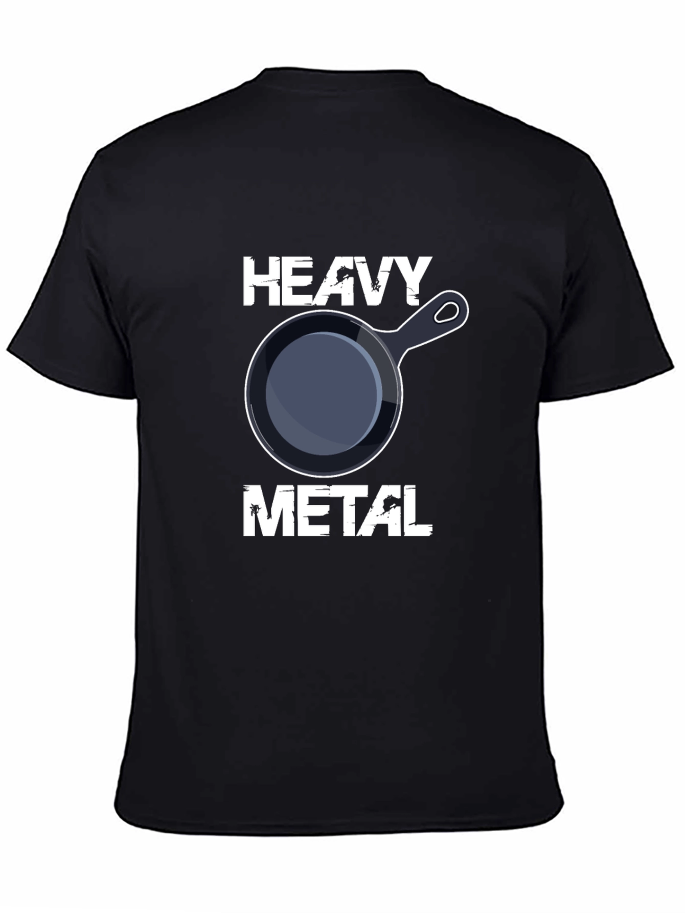 Heavy Metal Pan T-Shirt: Cooking Humor Tee