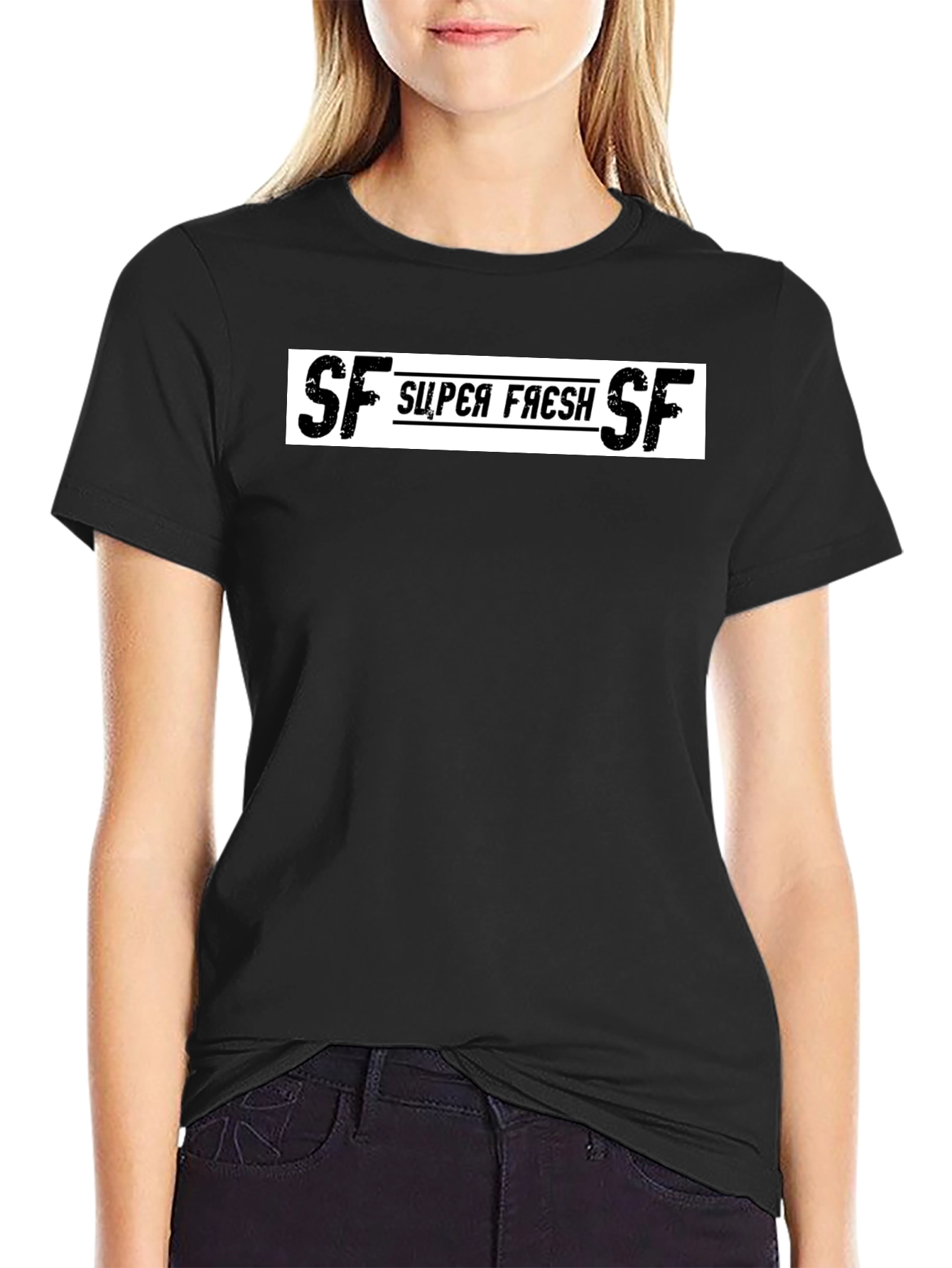 Super Fresh Graphic Black T-Shirt