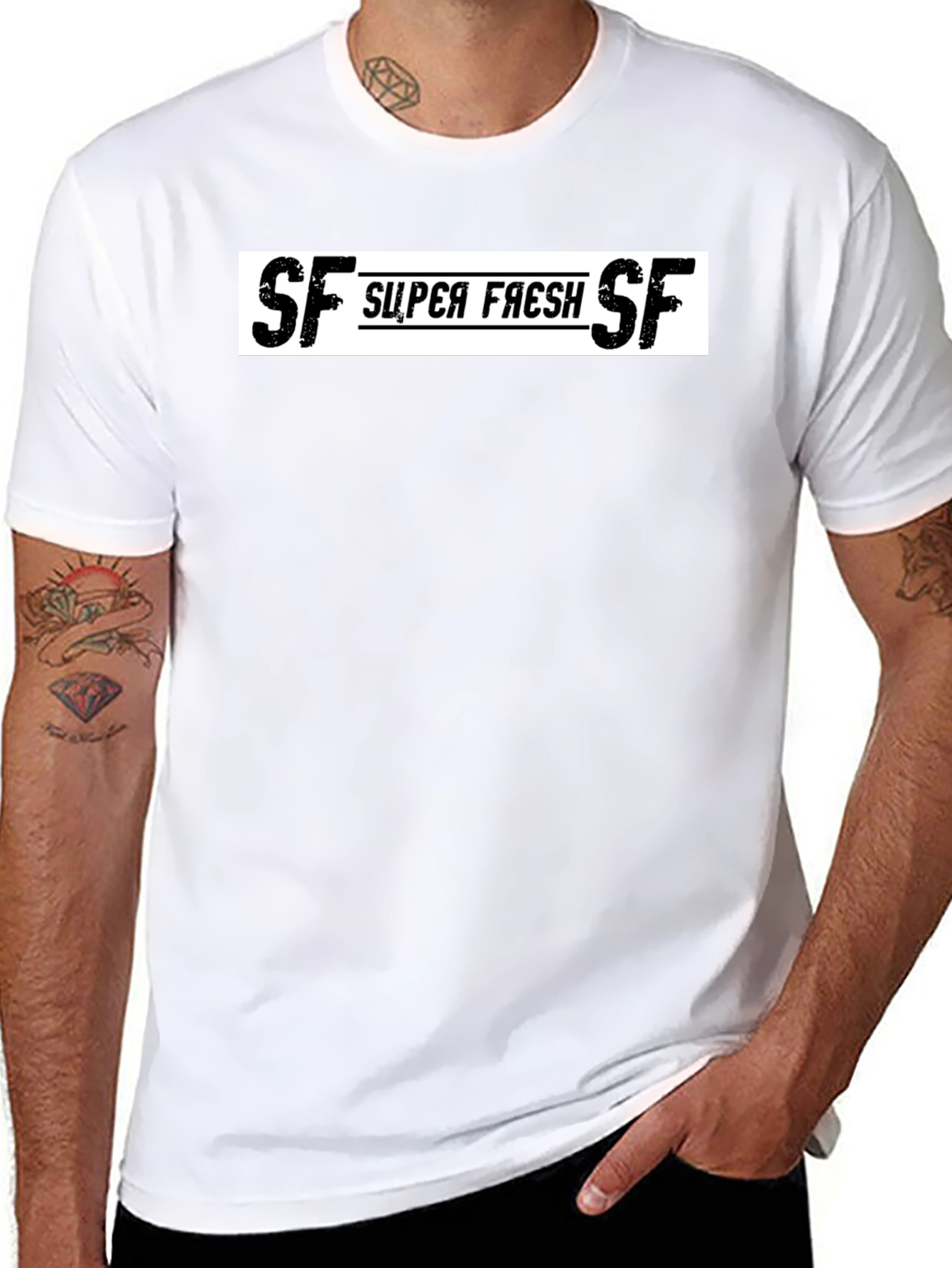 Super Fresh Graphic Black T-Shirt
