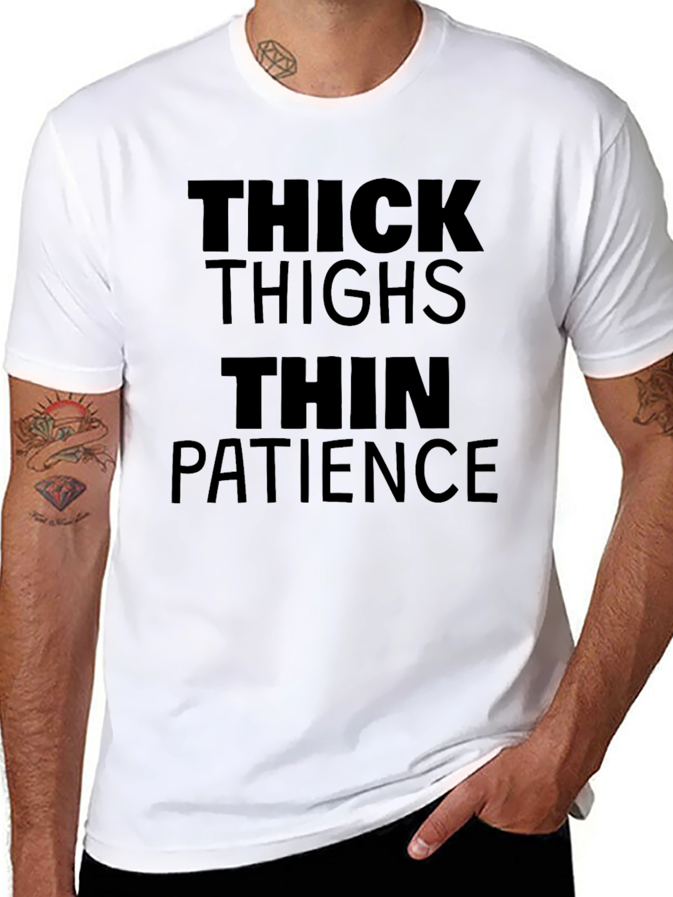 Thick Thighs Thin Patience Graphic Tee - Unisex