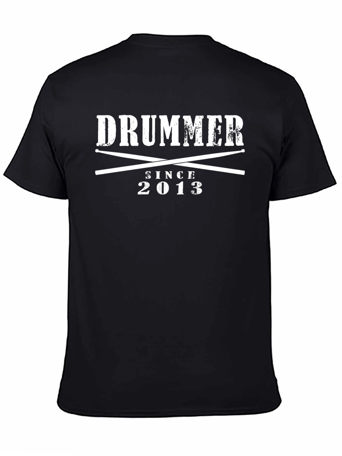 Drummer Since 2013 Black Graphic Tee