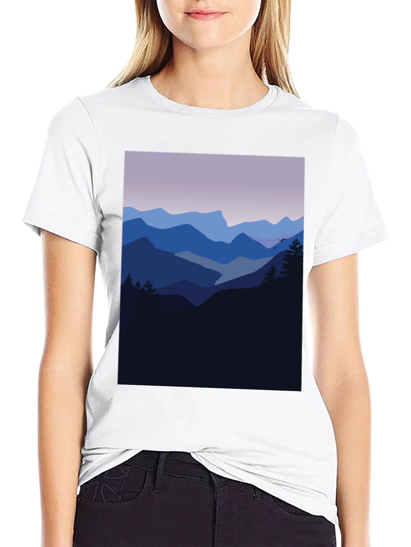 Mountain Vista Graphic Tee - Black