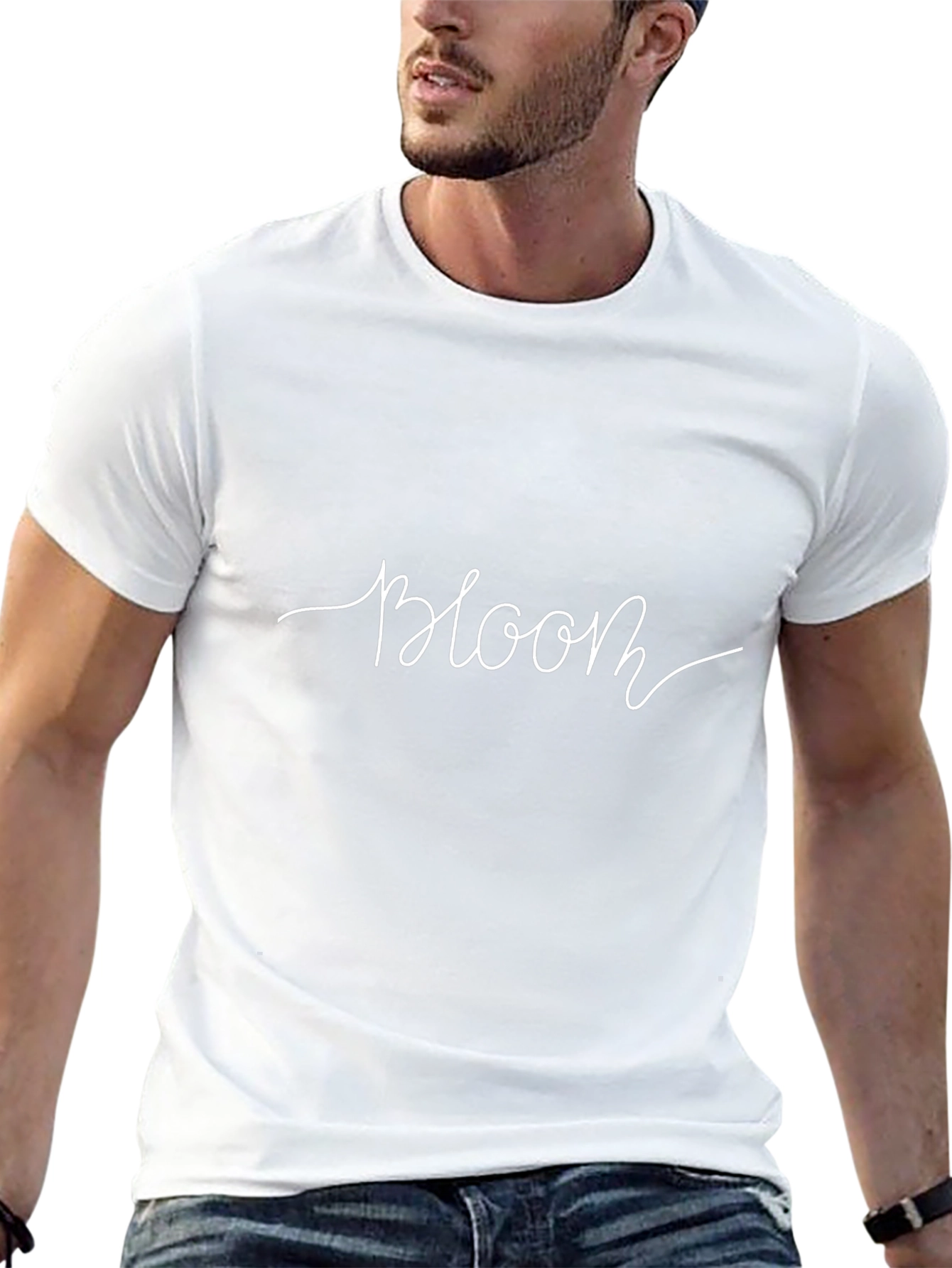 Bloom Graphic Tee - Stylish Black T-Shirt