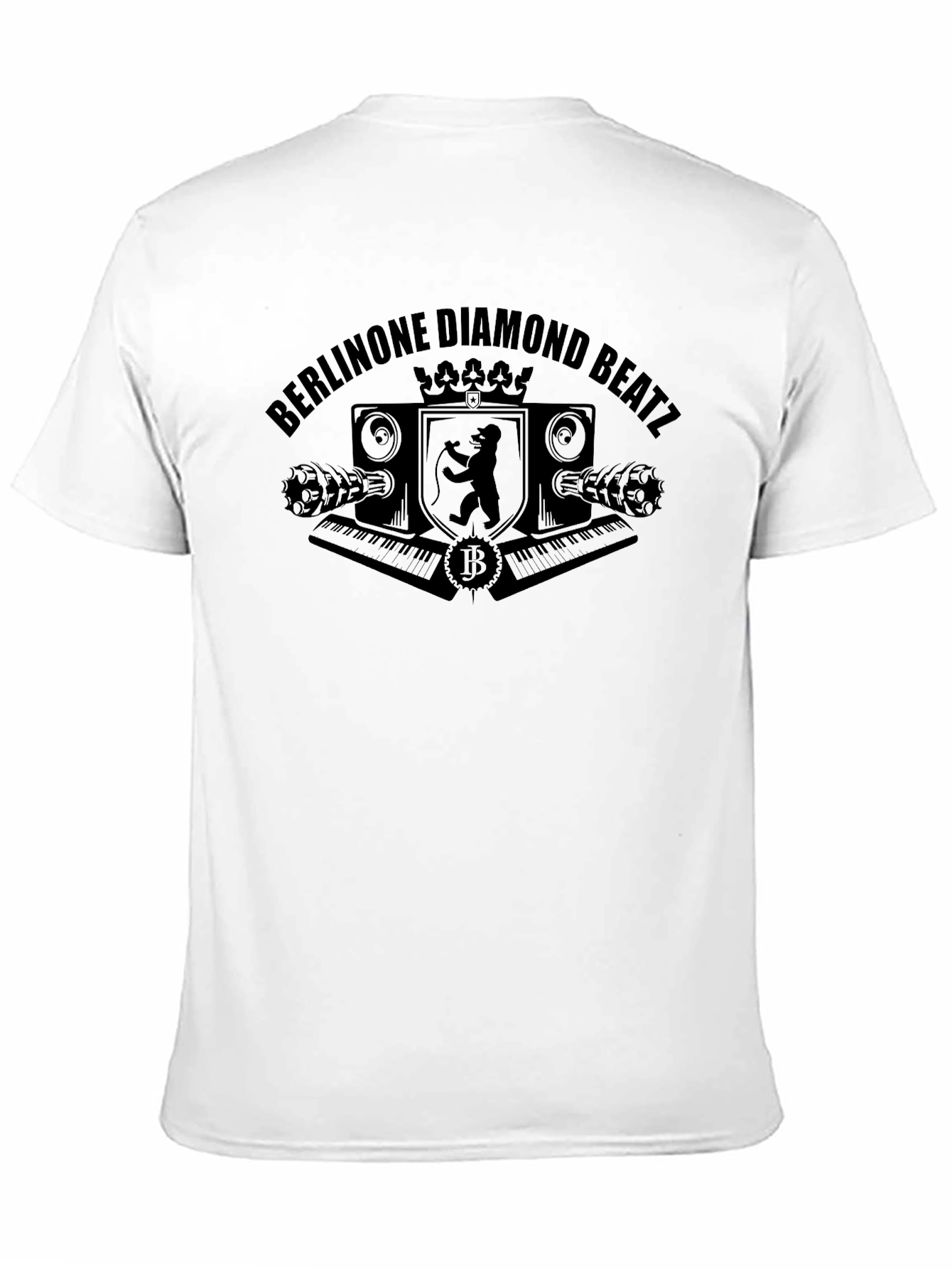 Berlione Diamond Beatz Black Graphic T-Shirt