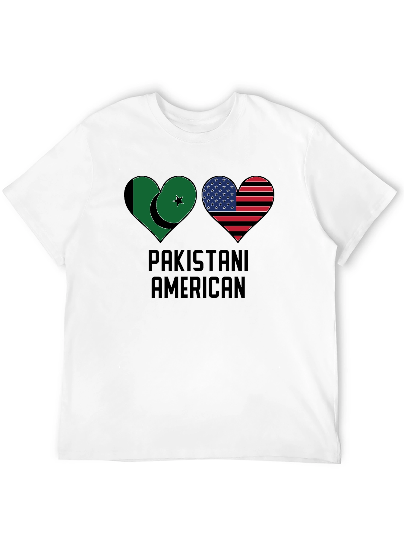 Pakistani American Heart Flag T-Shirt