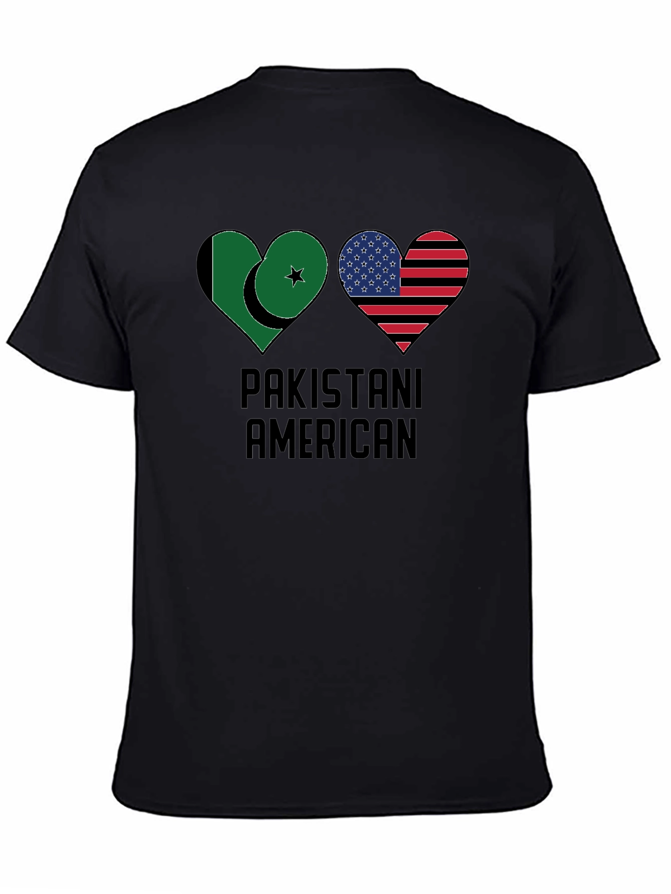 Pakistani American Heart Flag T-Shirt