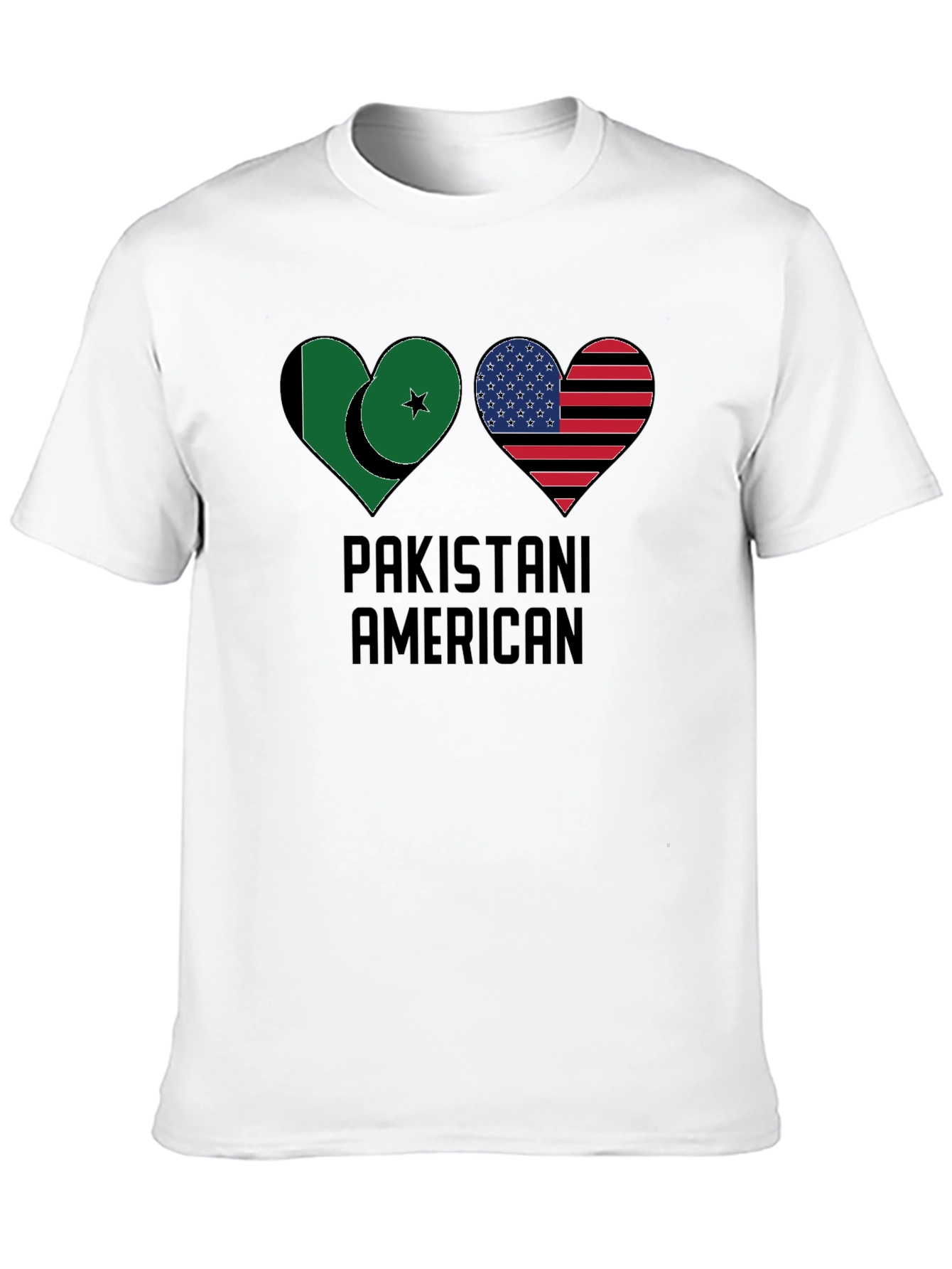 Pakistani American Heart Flag T-Shirt