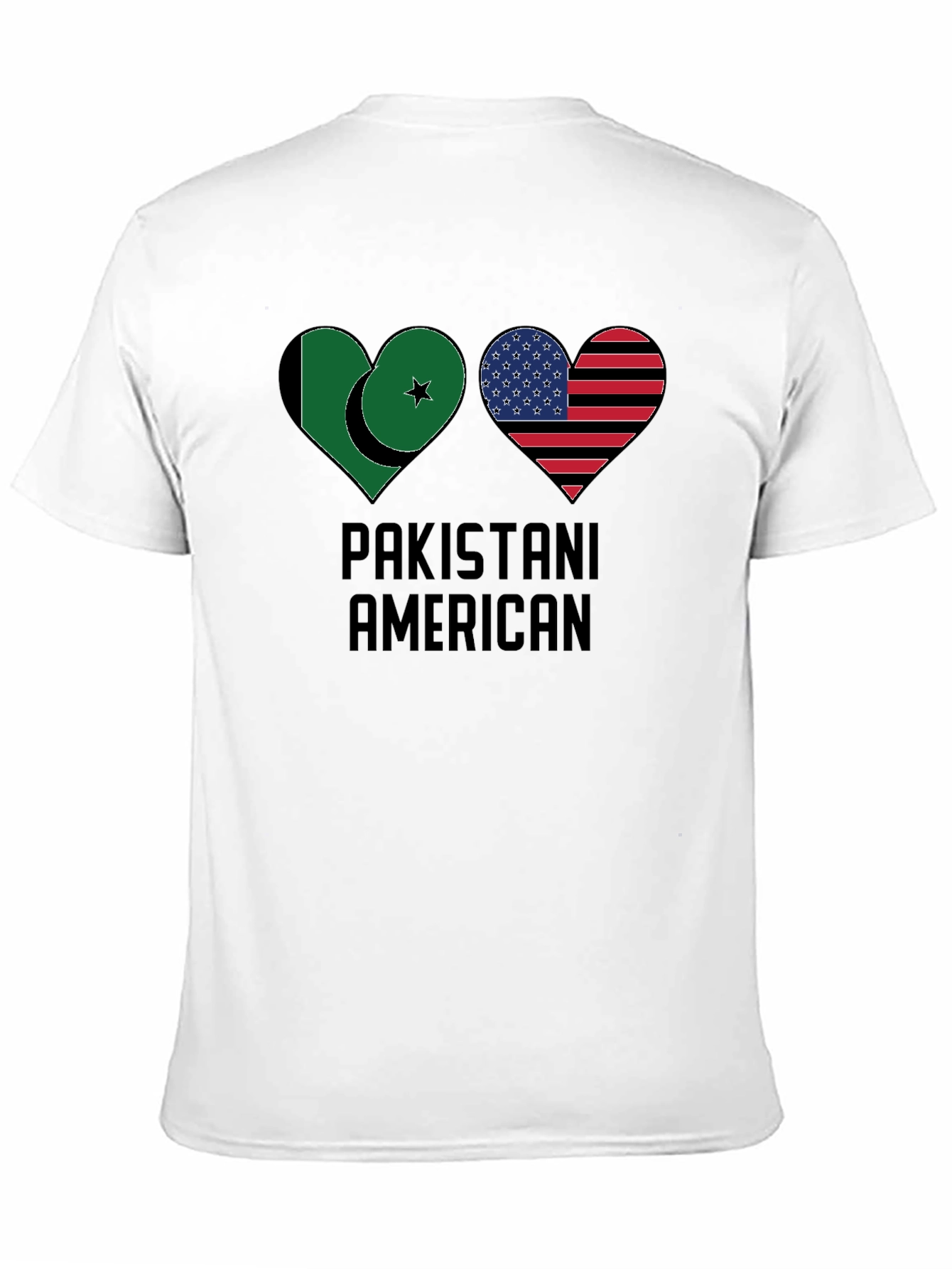 Pakistani American Heart Flag T-Shirt