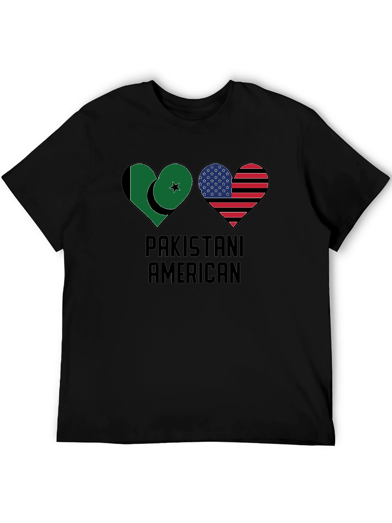 Pakistani American Heart Flag T-Shirt