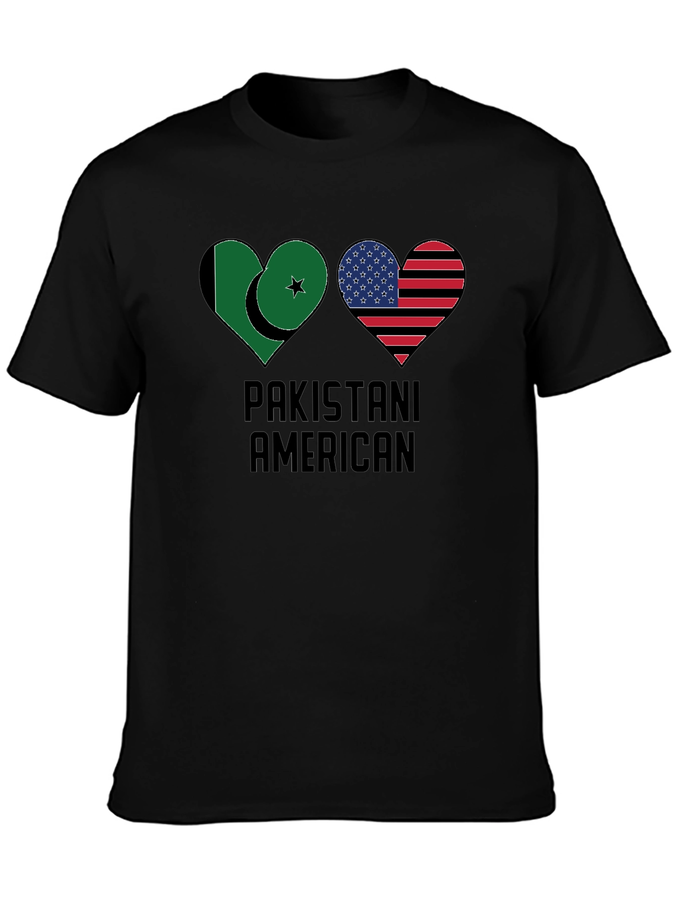 Pakistani American Heart Flag T-Shirt
