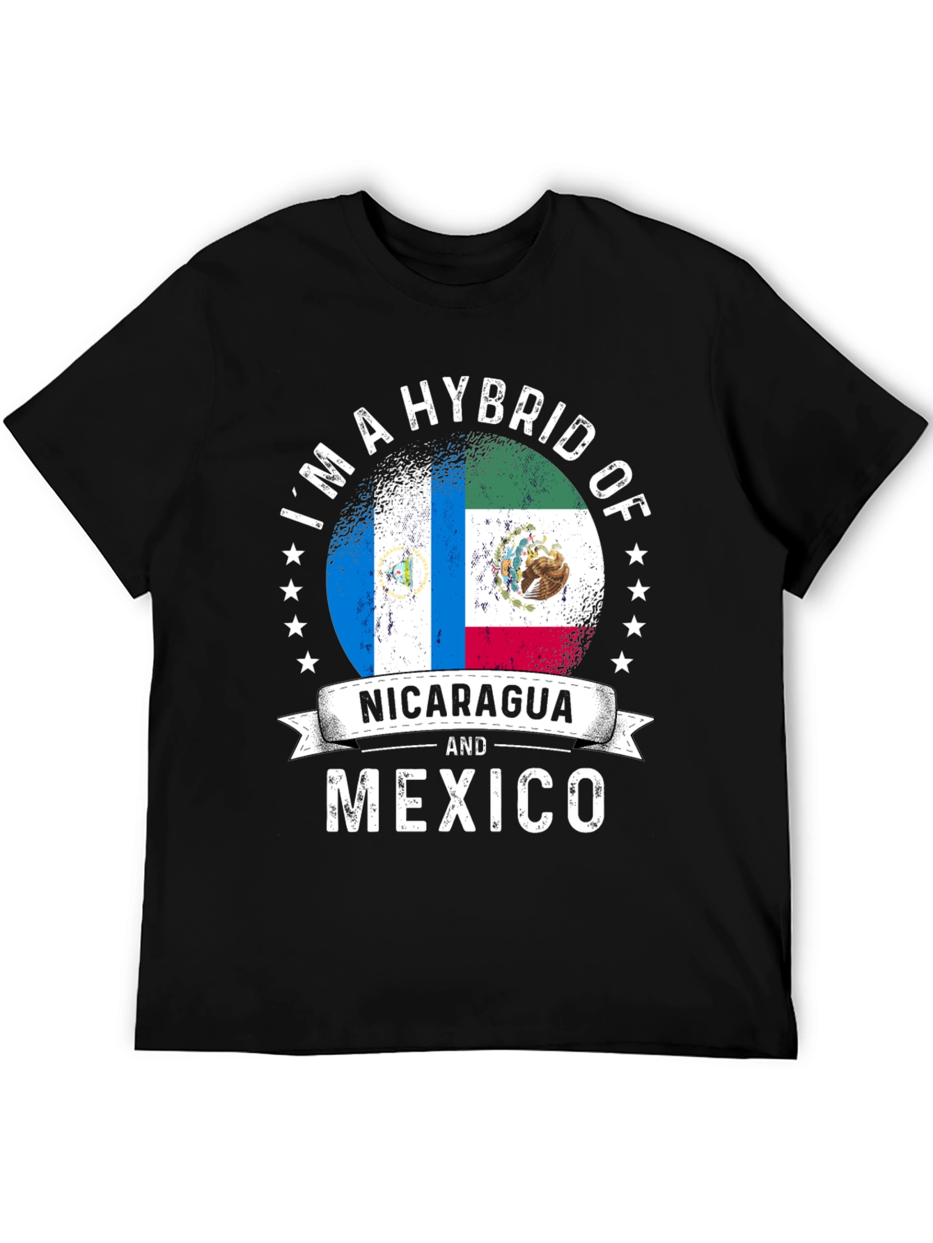 Nicaragua and Mexico Hybrid Pride T-Shirt