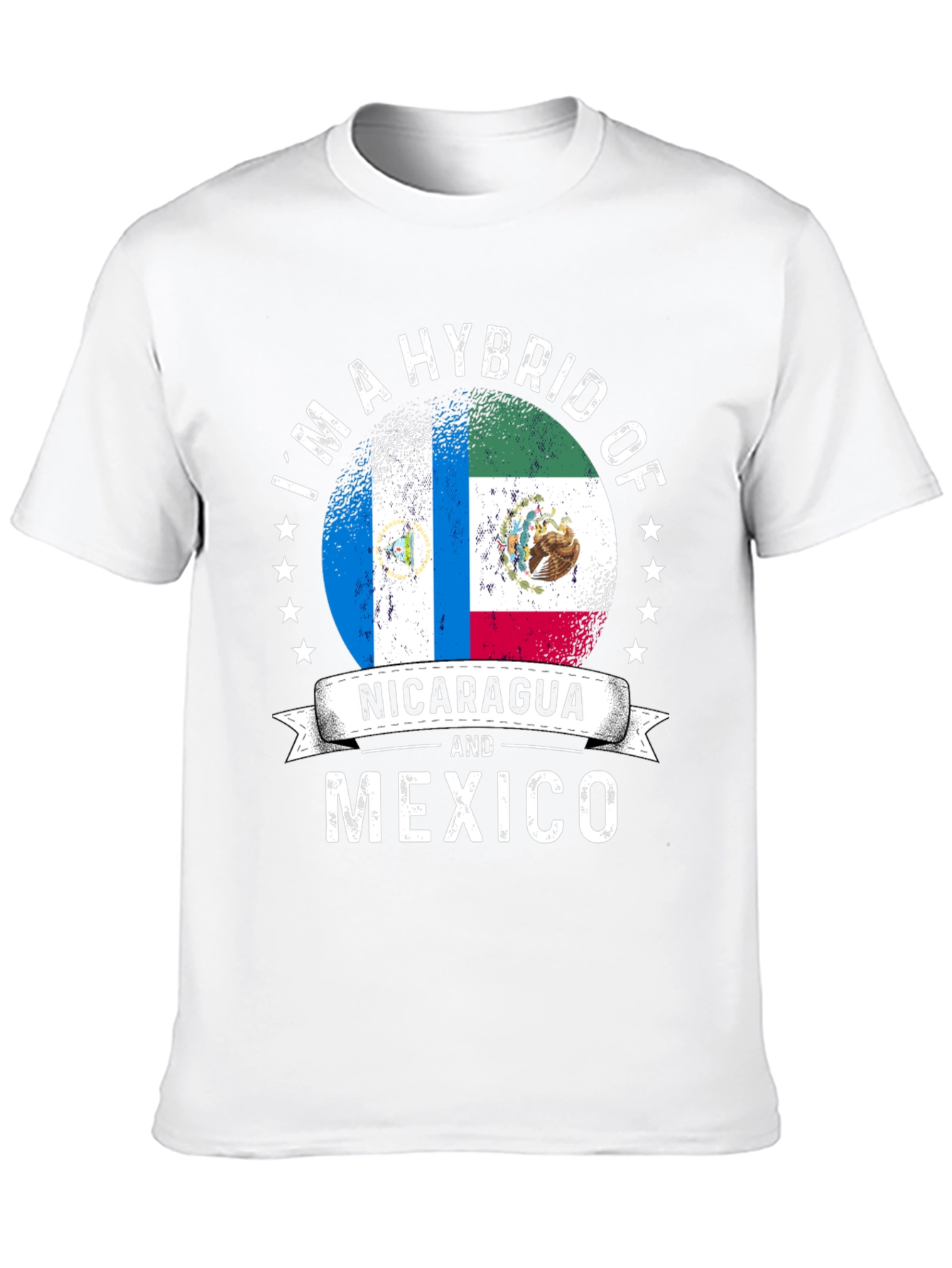 Nicaragua and Mexico Hybrid Pride T-Shirt