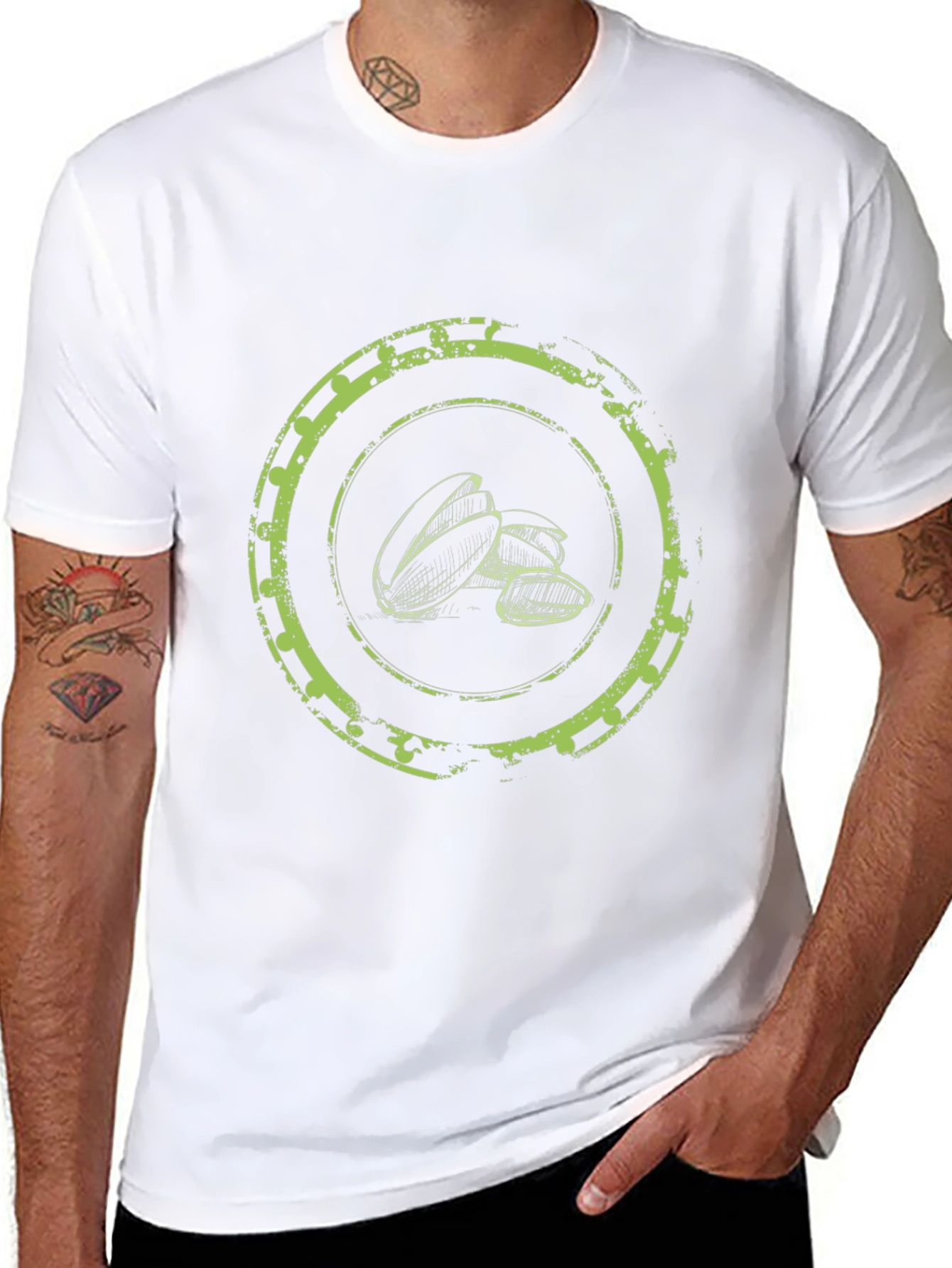 Pistachio Graphic Tee - Casual Style