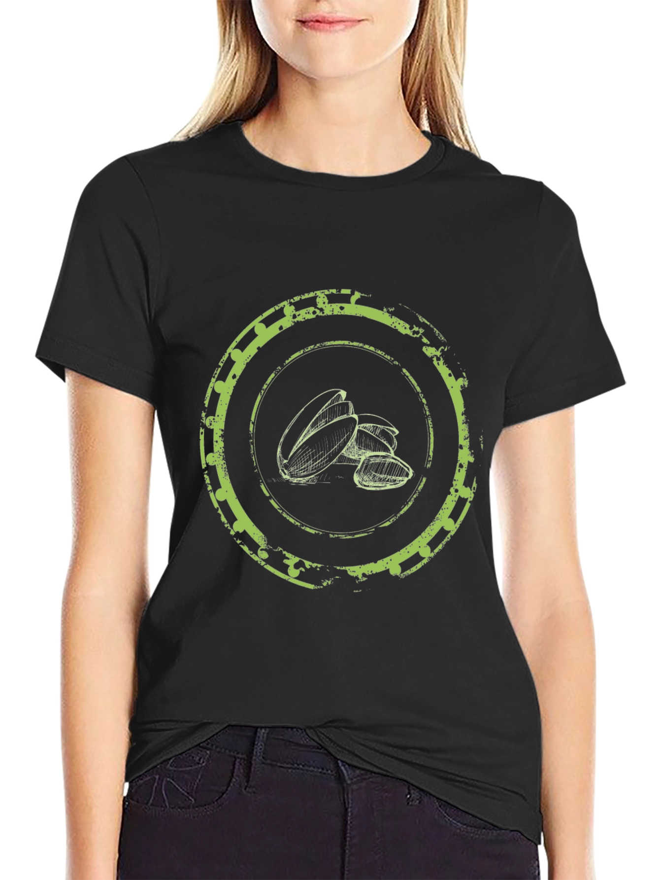 Pistachio Graphic Tee - Casual Style