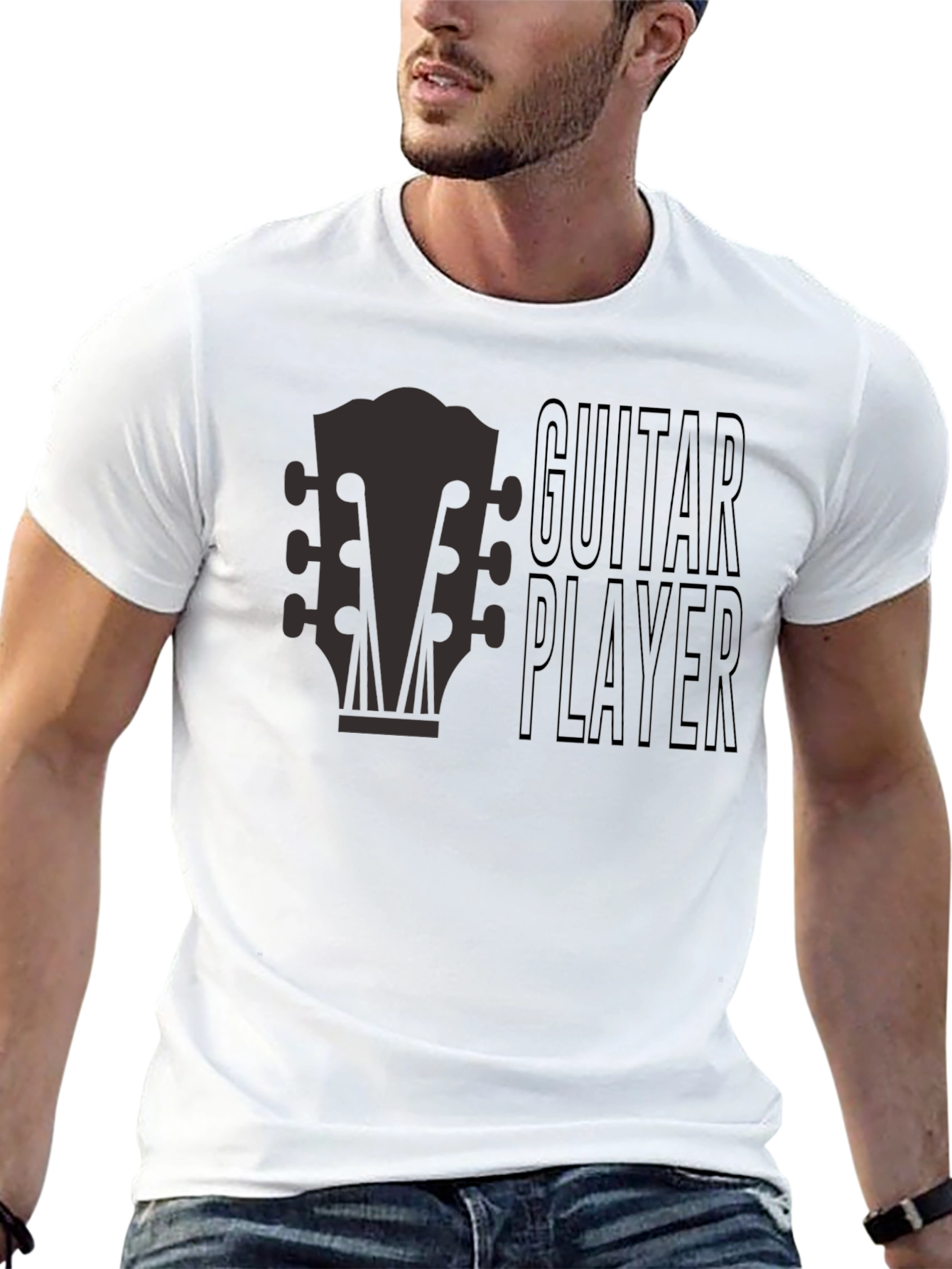 Guitar Player Graphic Tee - Musicians T-Shirt