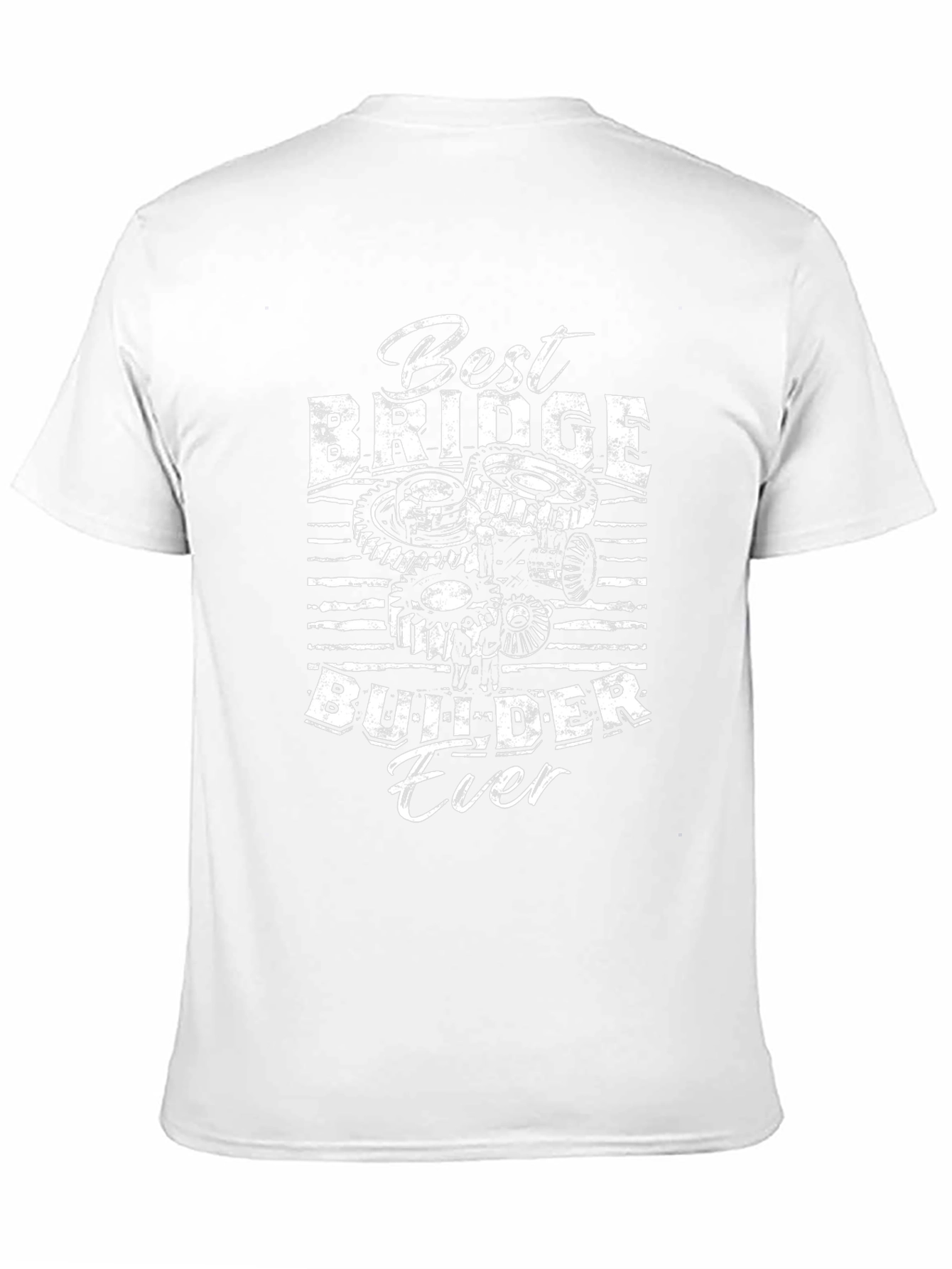 Best Bridge Builder Ever Black Graphic T-Shirt