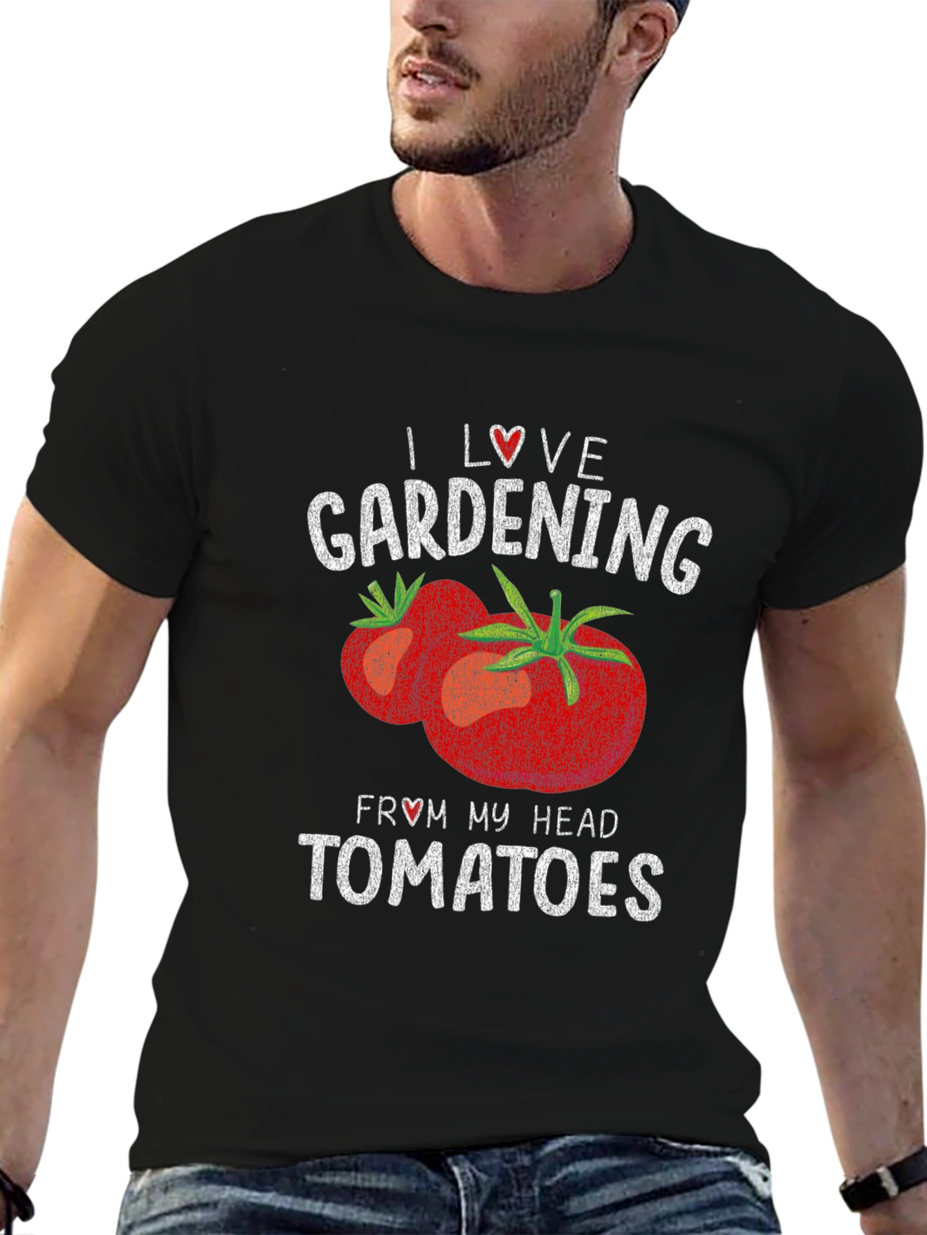 I Love Gardening From My Head Tomatoes T-Shirt