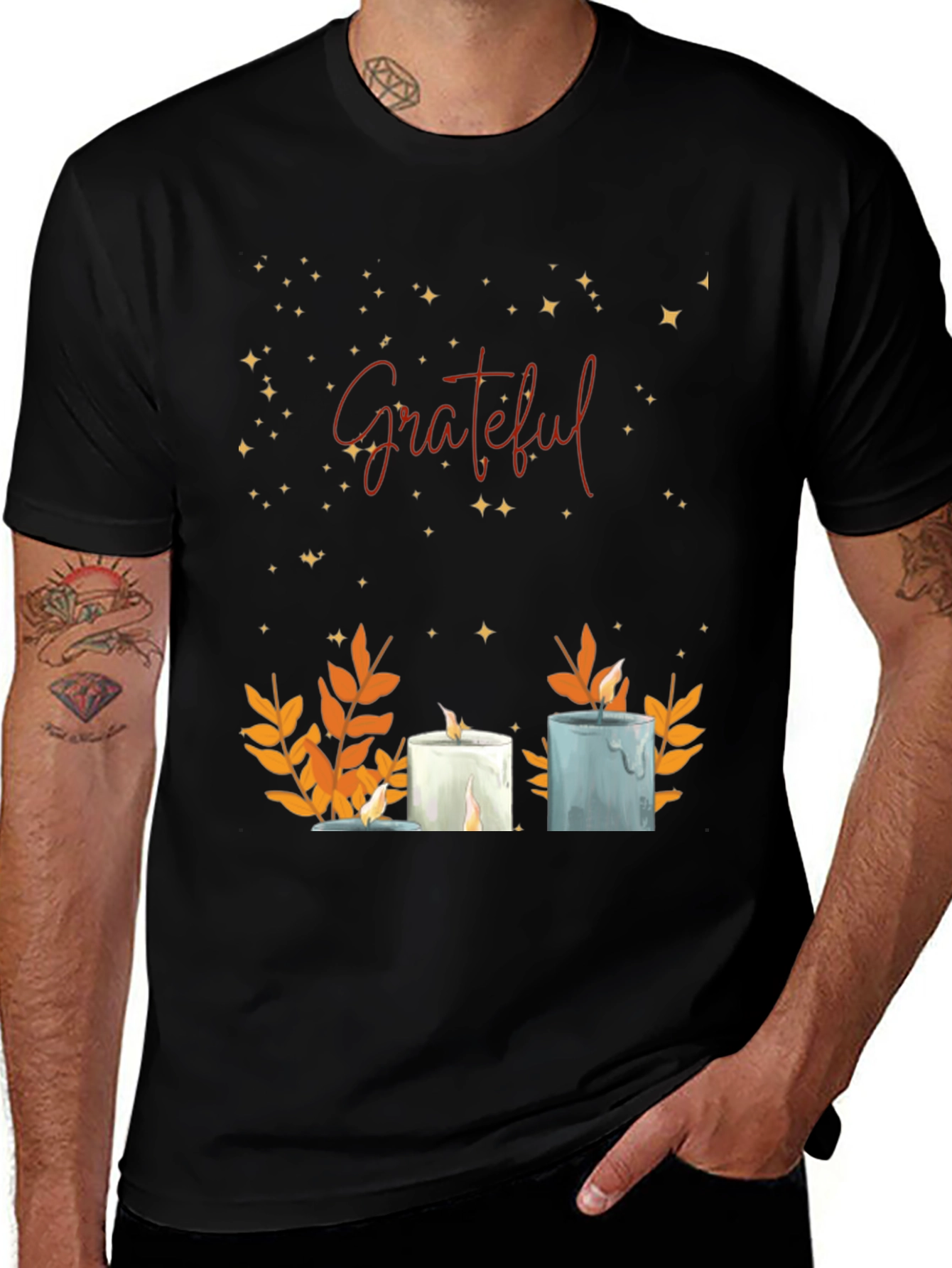 Grateful Candle Graphic Tee