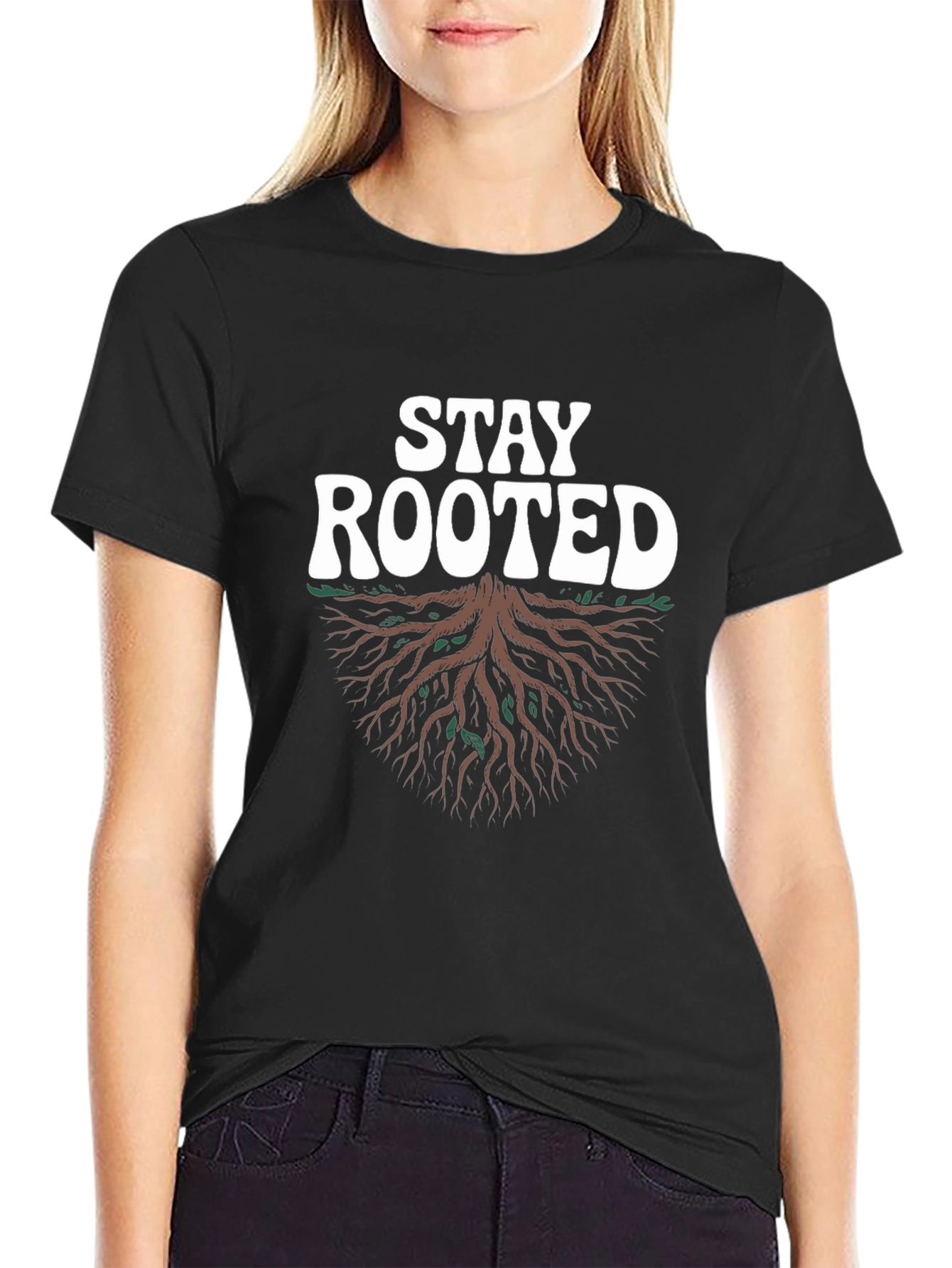 Stay Rooted Tree Graphic Tee - Stylish Unisex T-Shirt