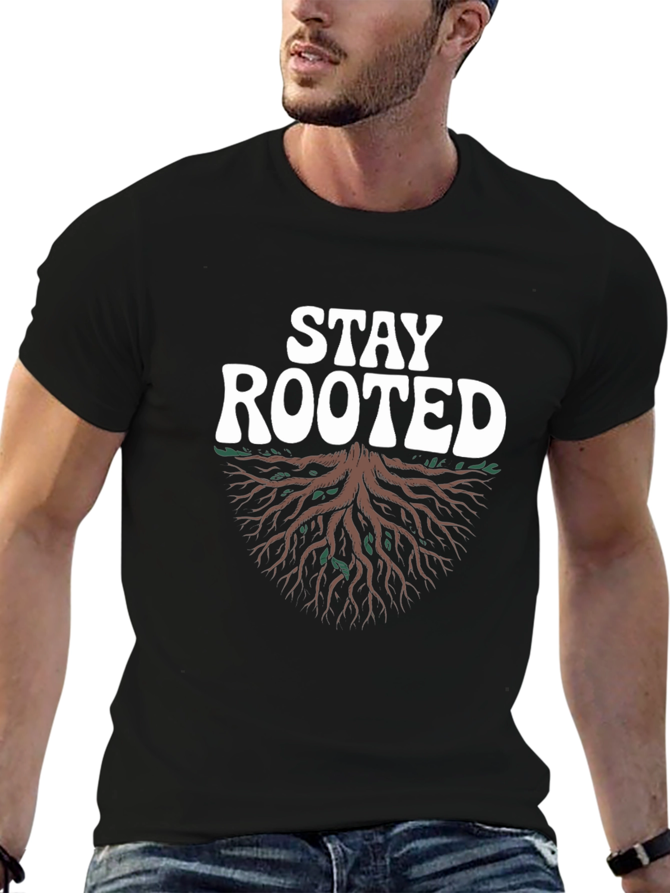 Stay Rooted Tree Graphic Tee - Stylish Unisex T-Shirt